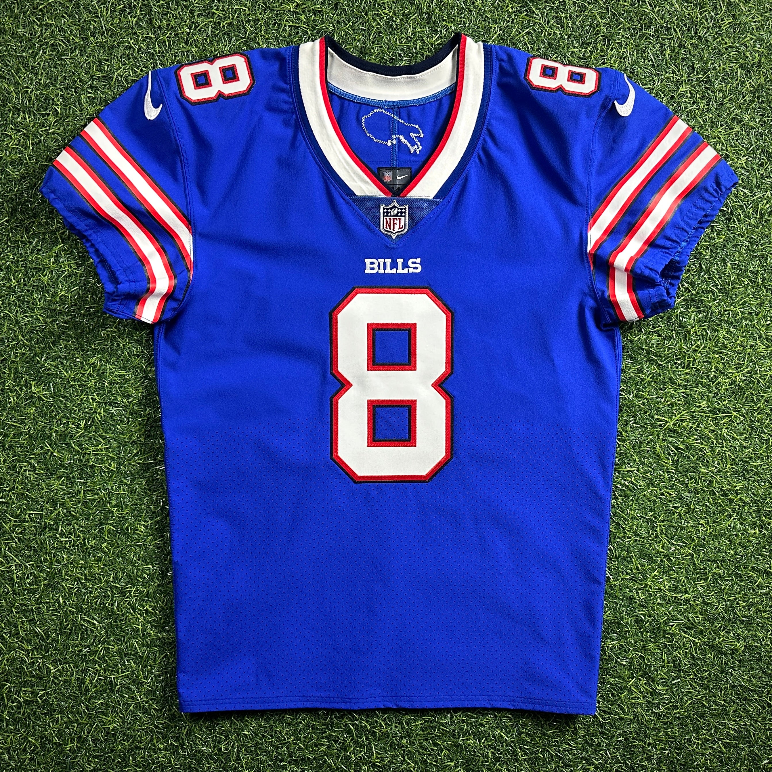 2018 Nike NFL Game-Issued Jersey Buffalo Bills Matt Darr Sz. 44 Team COA