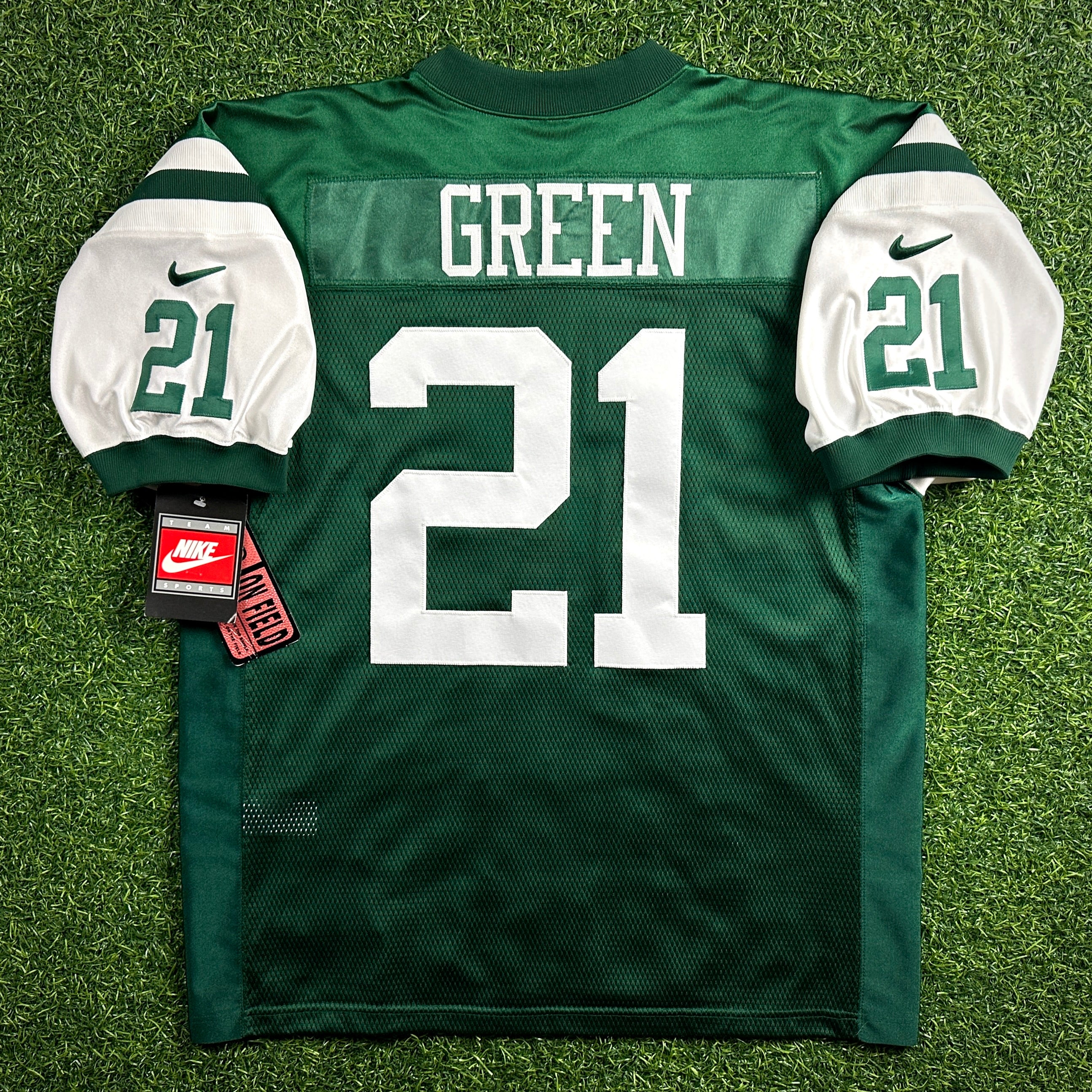 New! 2000 Nike NFL Authentic Jersey New York Jets Victor Green Sz. 52 NWT