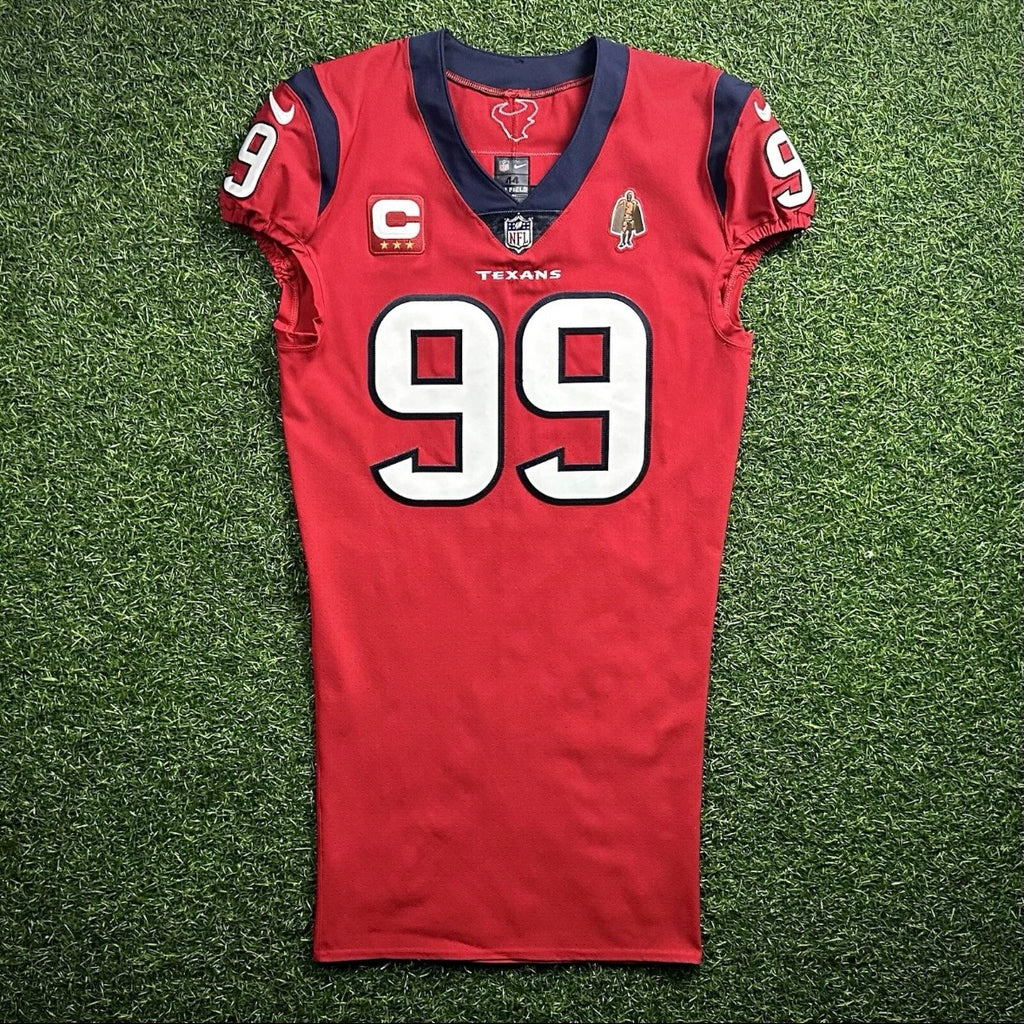 2020 Nike NFL Team Issued Red Game Jersey Houston Texans JJ Watt Autograph COA