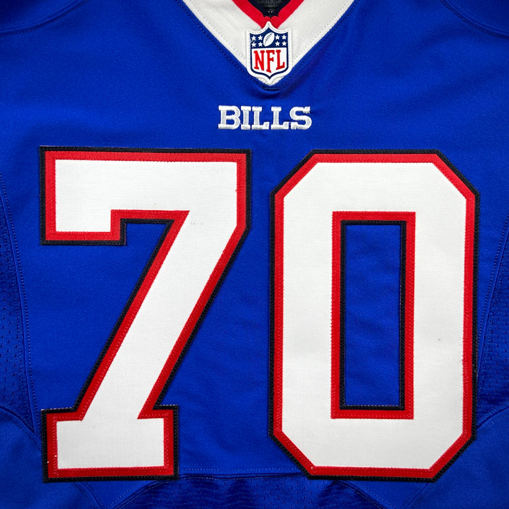 2016 Nike NFL Team-Issued Game Jersey Buffalo Bills Eric Wood Sz. 46 LINE COA