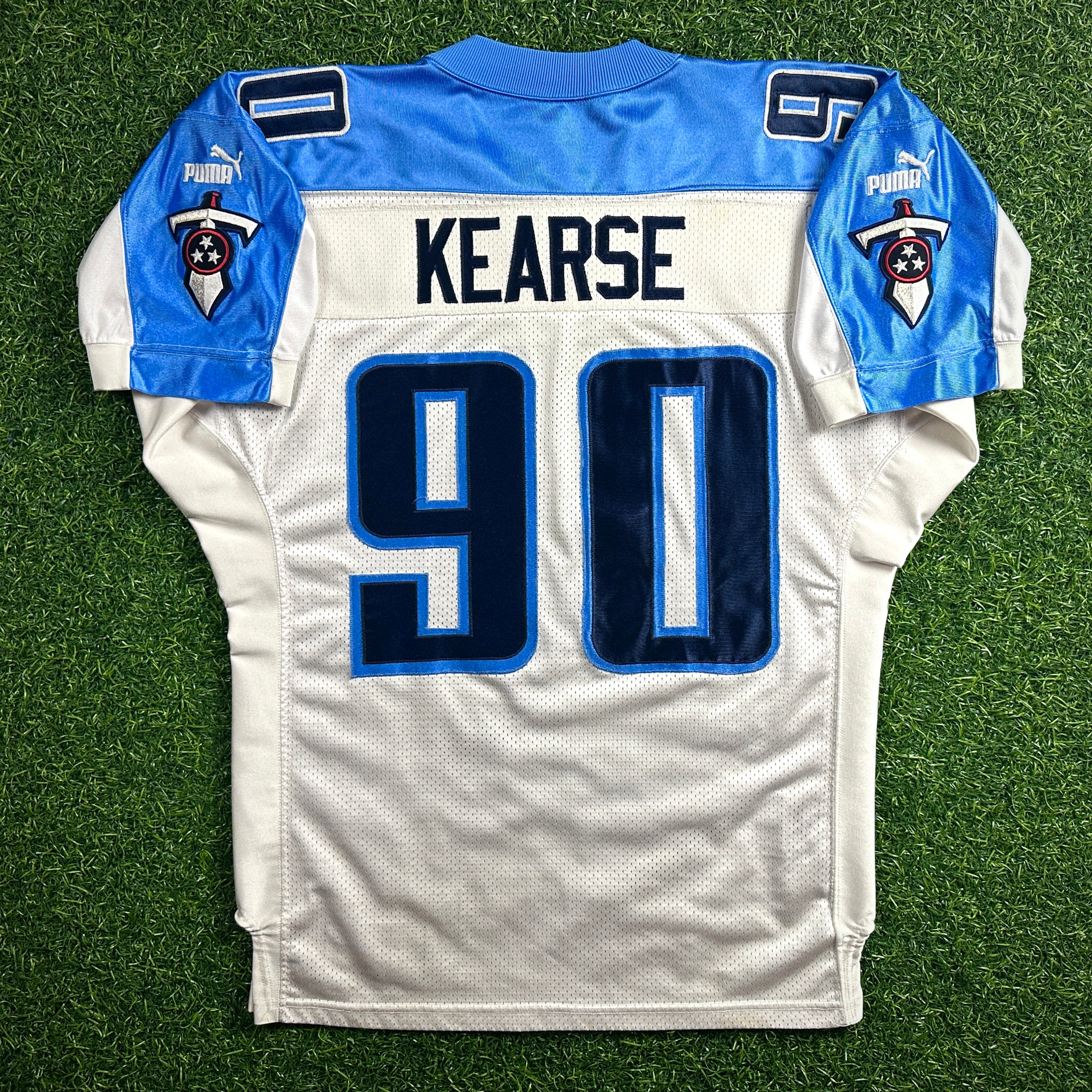 1999 Puma NFL Pro Model Authentic Jersey Tennessee Titans Jevon Kearse Rookie Sz. 46 Berlin WI
