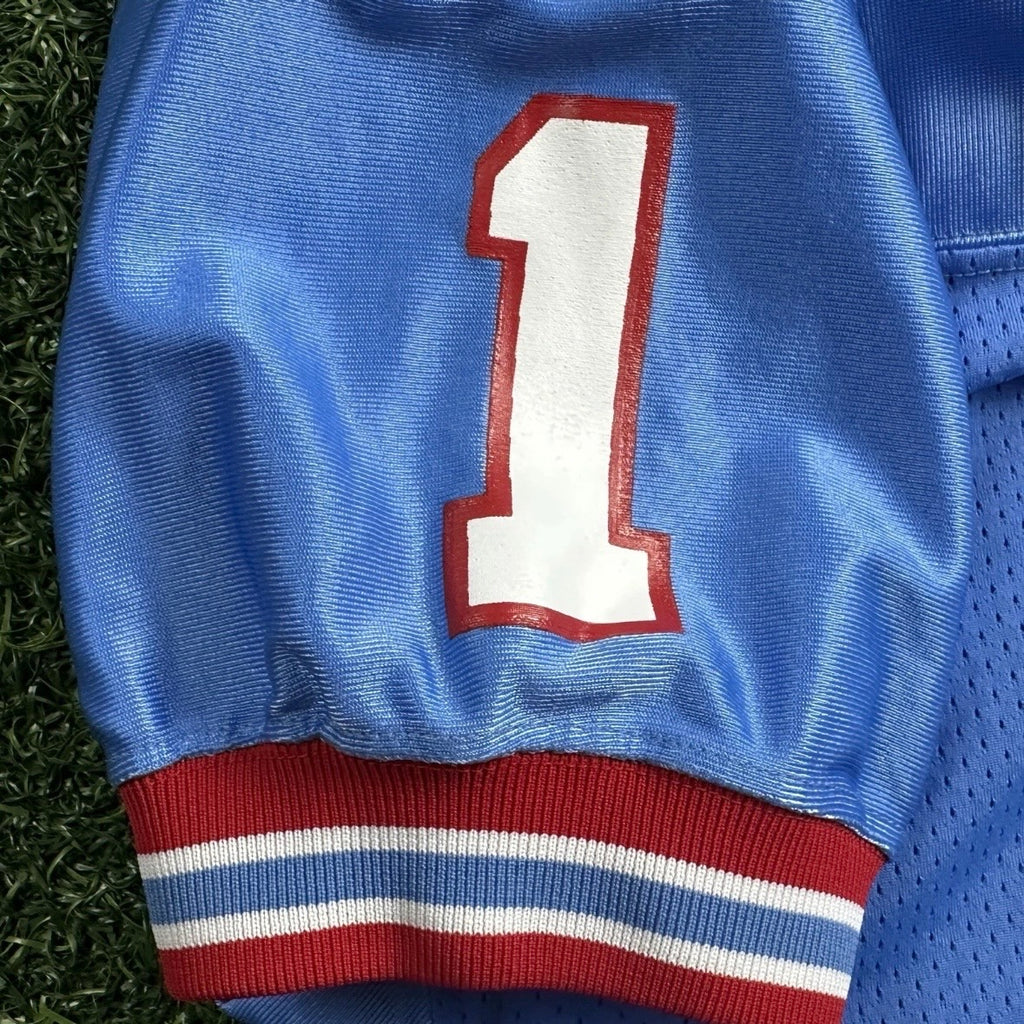 1991 Russell NFL Team Issued Game Jersey Houston Oilers Warren Moon Sz. 42 HOF