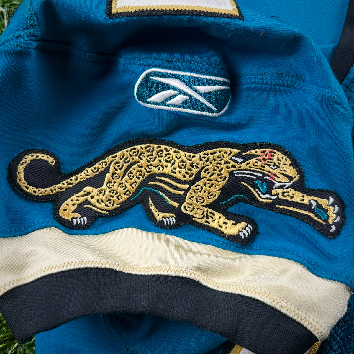 2007 Reebok NFL Game-Used Jersey Jacksonville Jaguars Brian Williams Teal Throwback