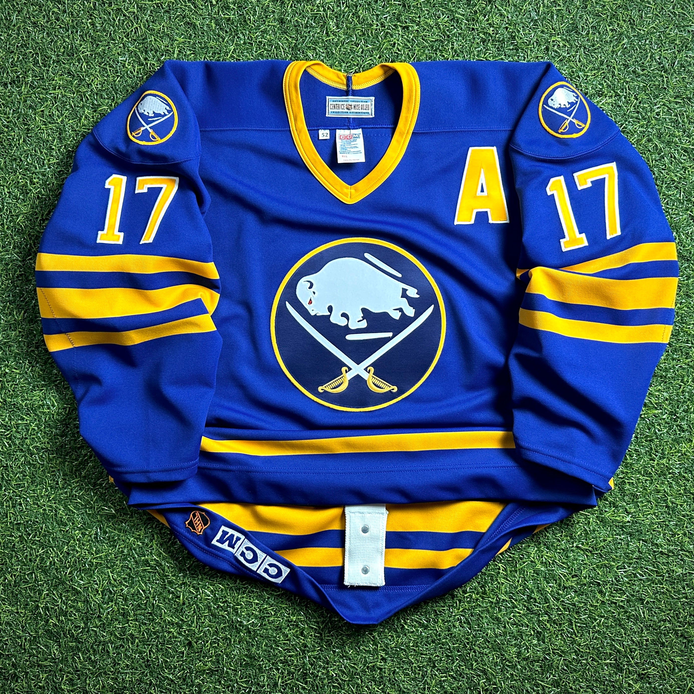 1987 CCM NHL Center Ice Authentic Jersey Buffalo Sabres Mike Foligno 52 Vintage