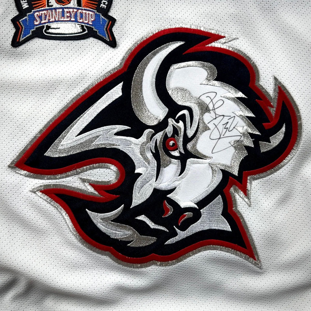 1998/99 CCM NHL Jersey Buffalo Sabres Rob Ray Sz. M Stanley Cup Autograph