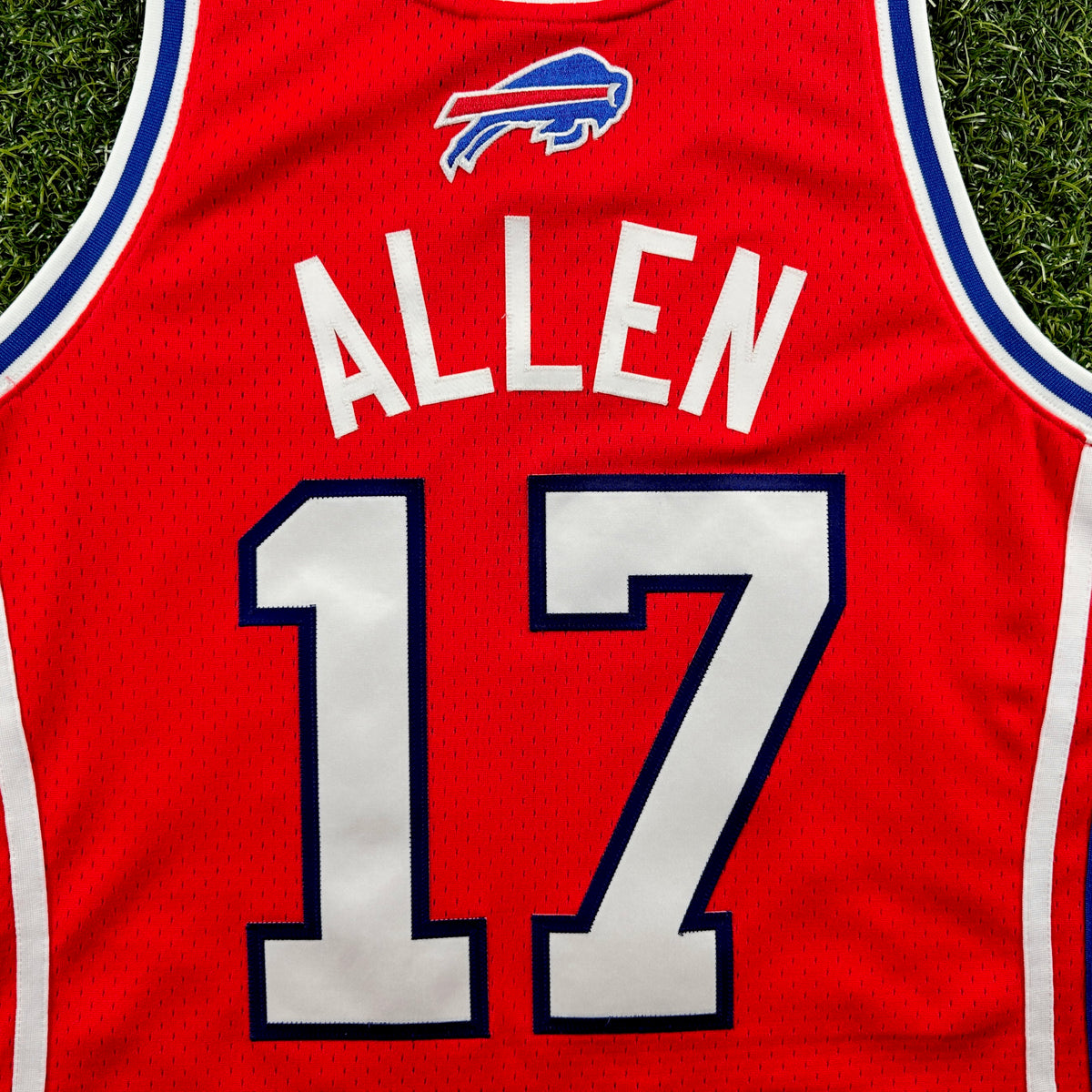 Mitchell & Ness NFL Authentic Buffalo Bills Custom Basketball Jersey Josh Allen Sz. XL