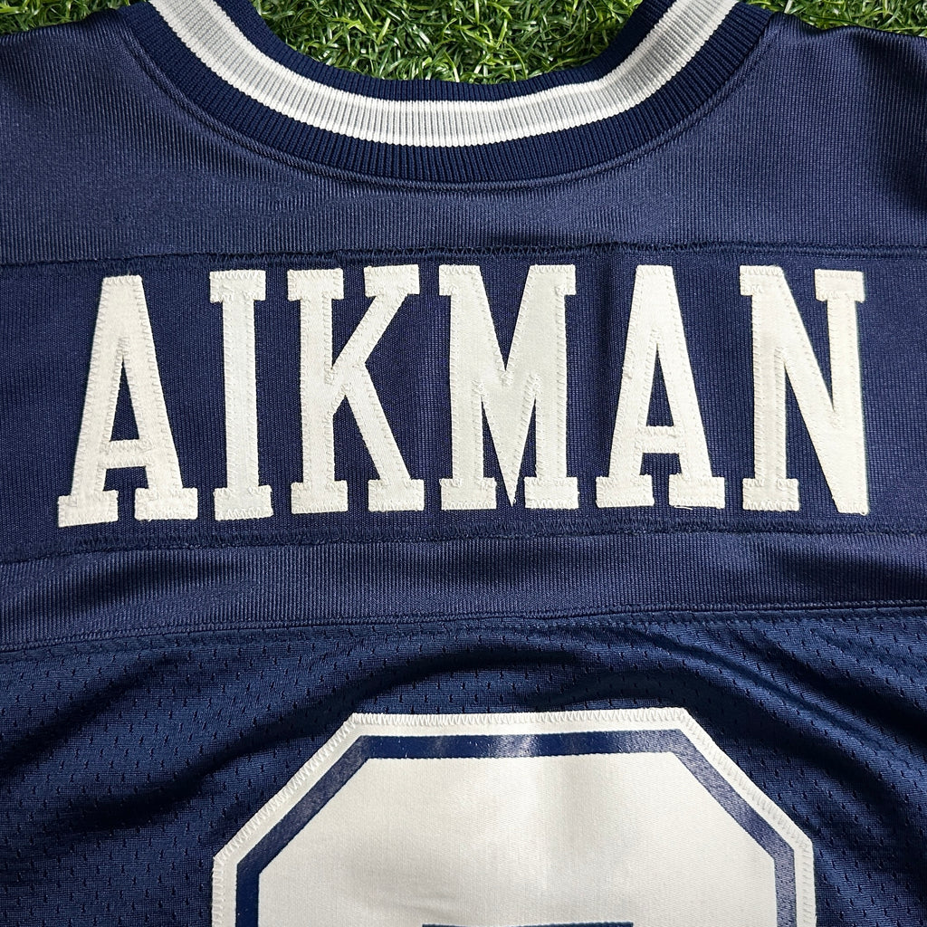 2000 Nike NFL Authentic Jersey Dallas Cowboys Troy Aikman Sz 48 Tom Landry Patch