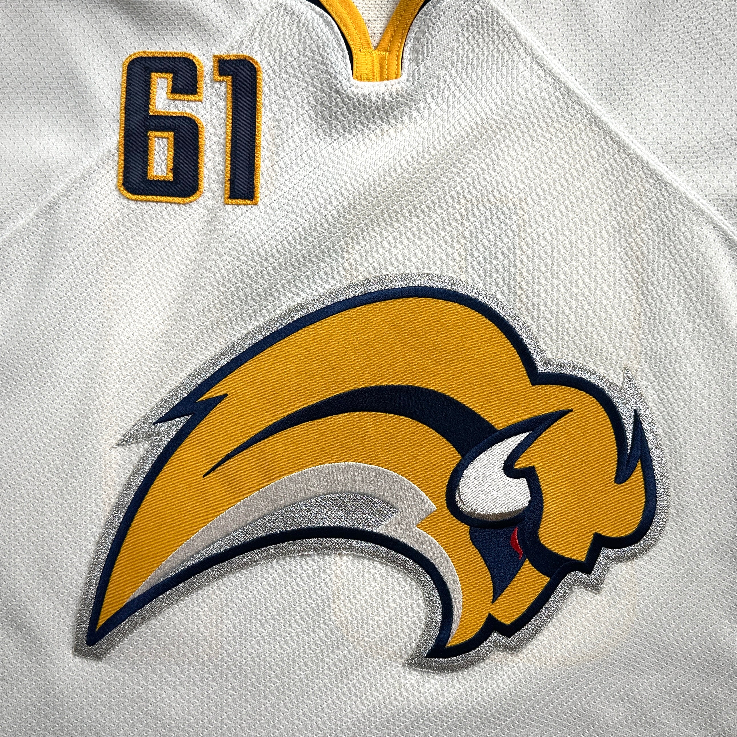 2006 CCM NHL Jersey Buffalo Sabres Maxim Afinogenov Sz. L Slug Vintage White