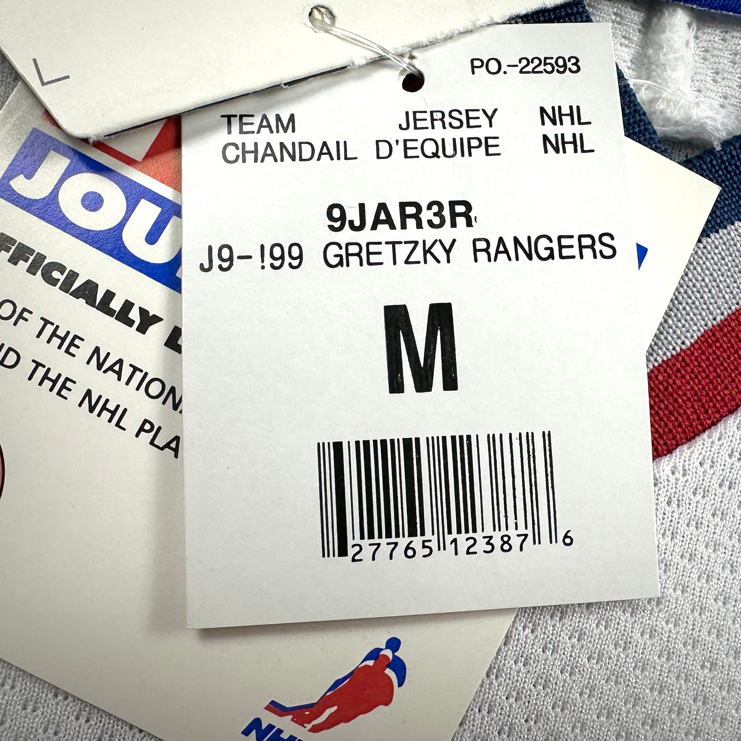 New! 1997 Starter NHL Jersey New York Rangers Wayne Gretzky Sz. M Liberty Vintage
