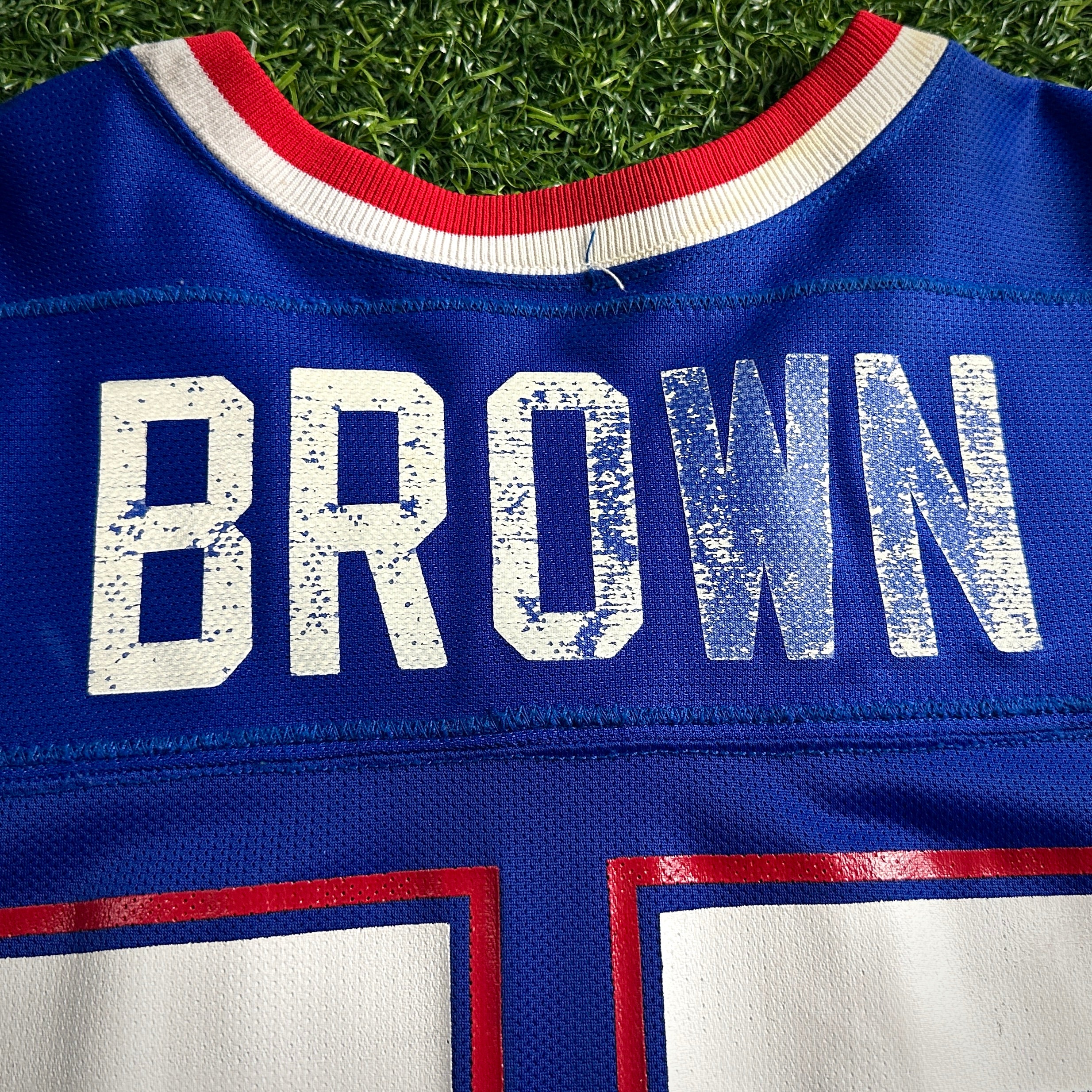 1994 Wilson NFL Game Used Worn Jersey Detroit Lions Lomas Brown Pro Bowl NFC