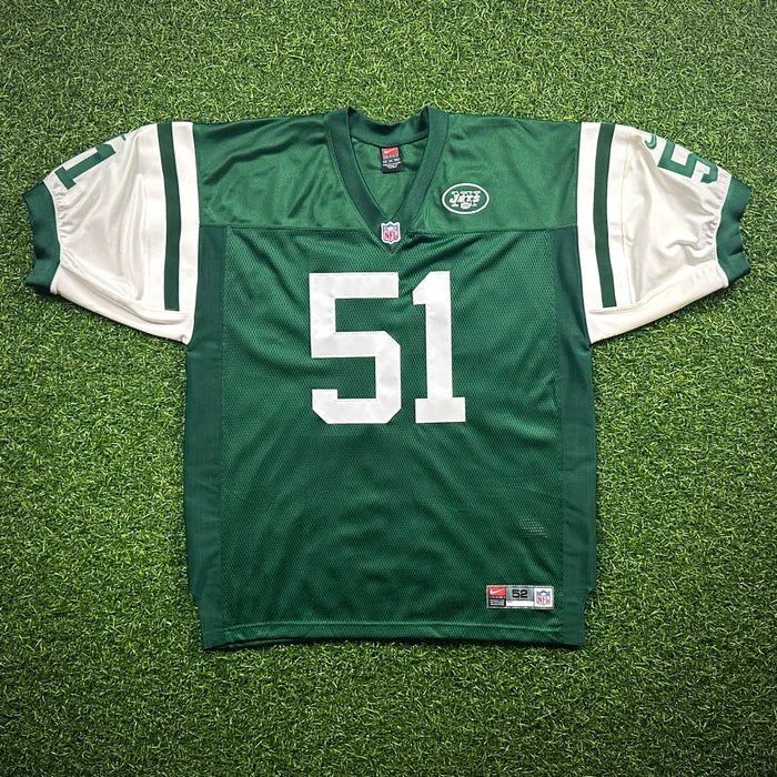 1999 Nike NFL Authentic Jersey New York Jets Bryan Cox Sz. 52