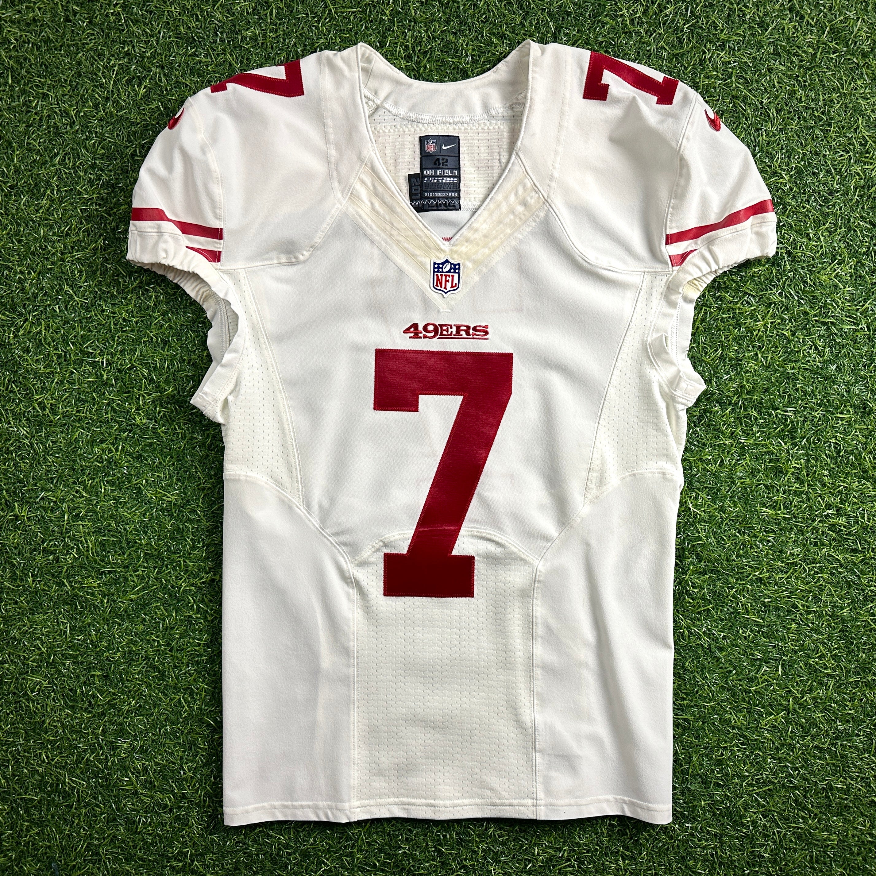 2015 Nike NFL Team Issued Game Jersey San Francisco 49ers Colin Kaepernick Sz 42