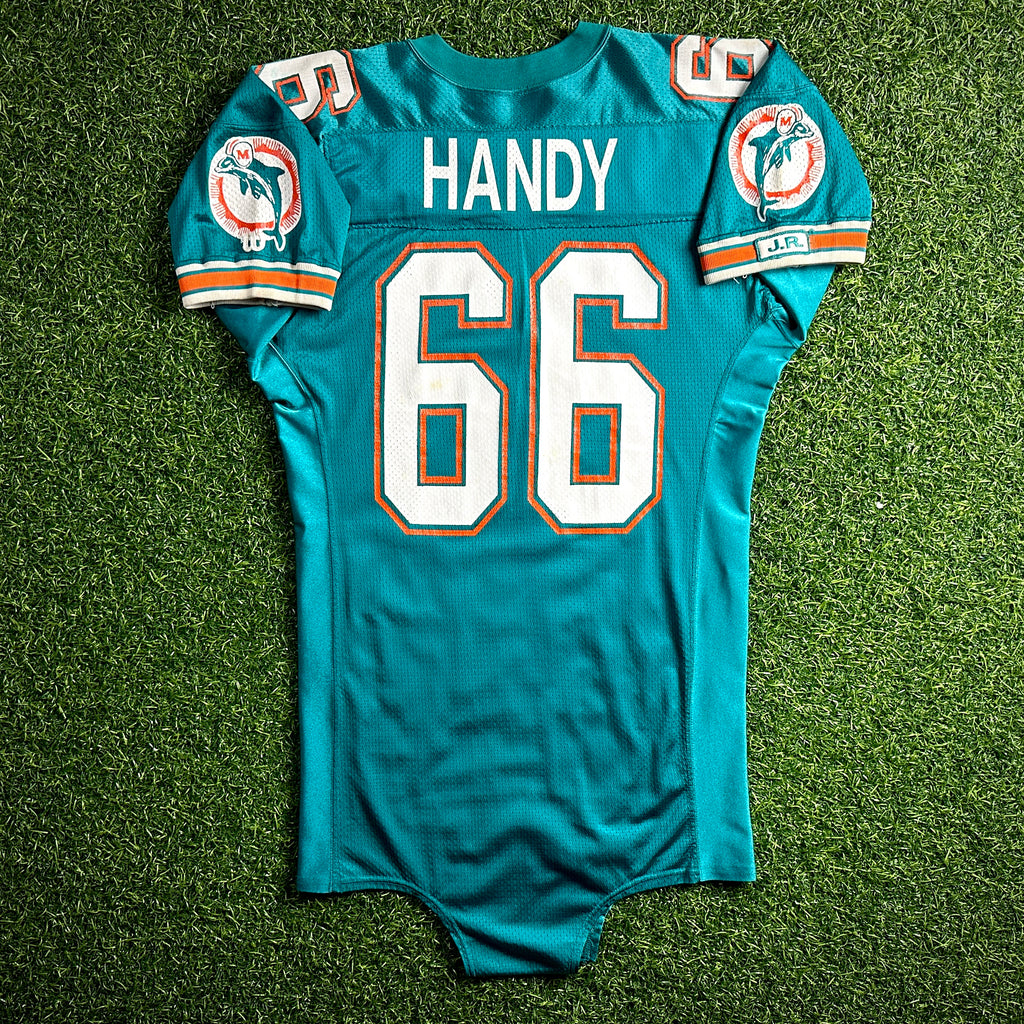 1991 Wilson NFL Game Used Worn Jersey Miami Dolphins Darren Handy Joe Robbie JR