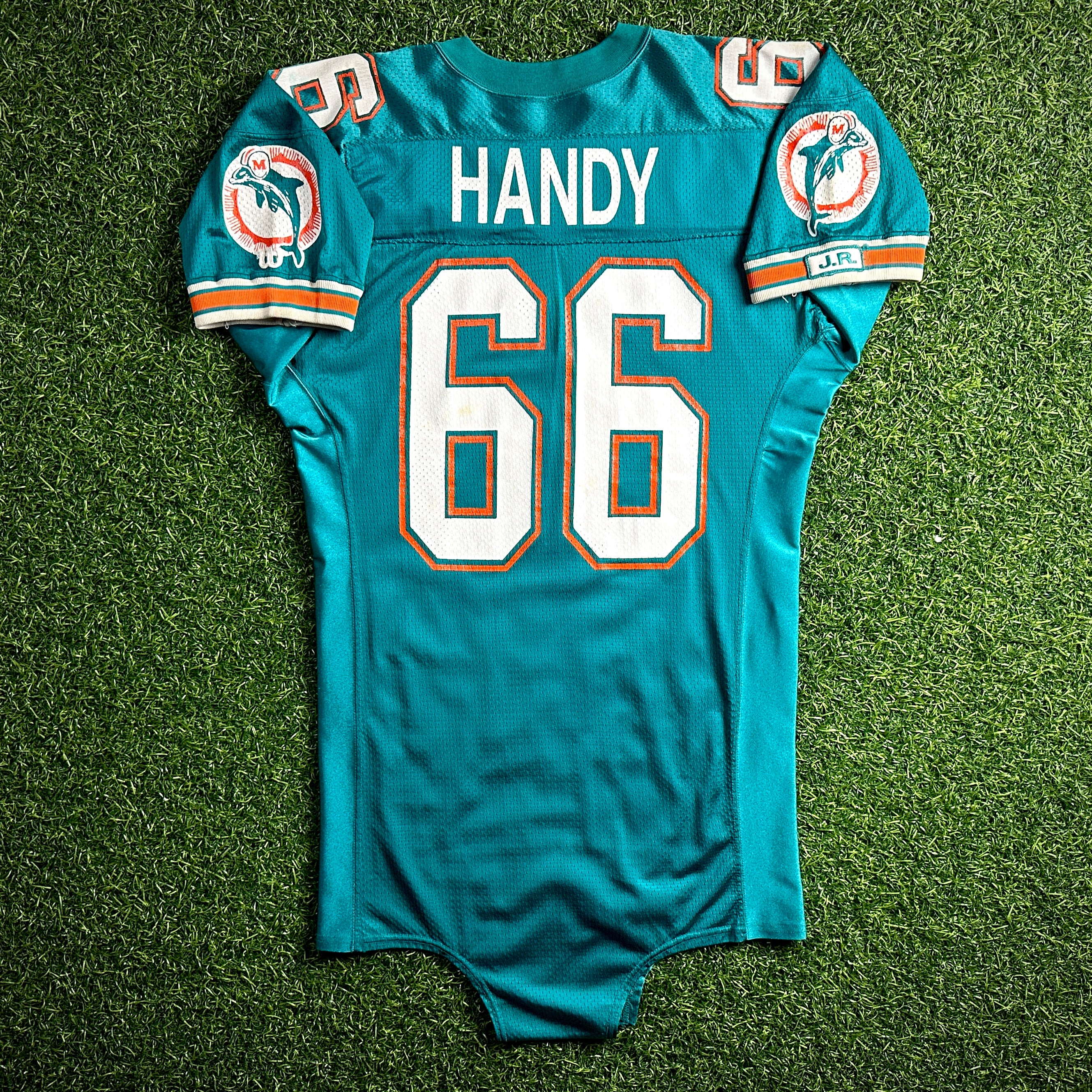 1991 Wilson NFL Game Used Worn Jersey Miami Dolphins Darren Handy Joe Robbie JR