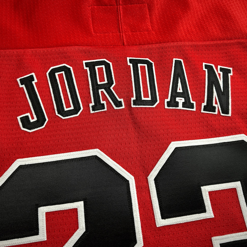 1998 Nike NHL X NBA Mashup Jersey Chicago Bulls Blackhawks Michael Jordan Red Sz. 2XL