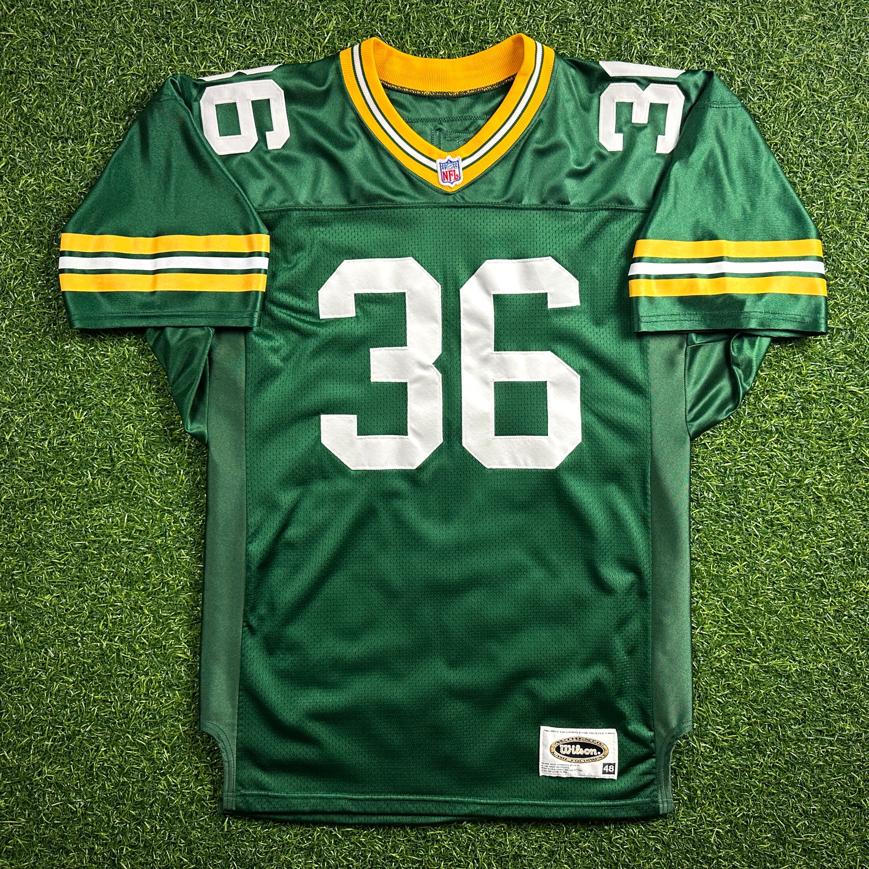 1996 Wilson NFL Authentic Jersey Green Bay Packers LeRoy Butler Sz. 48 Vintage