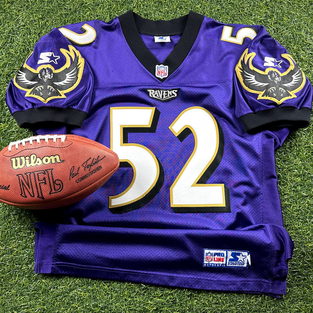 1998 Starter NFL Pro Line Authentic Jersey Baltimore Ravens Ray Lewis Sz. 46 L