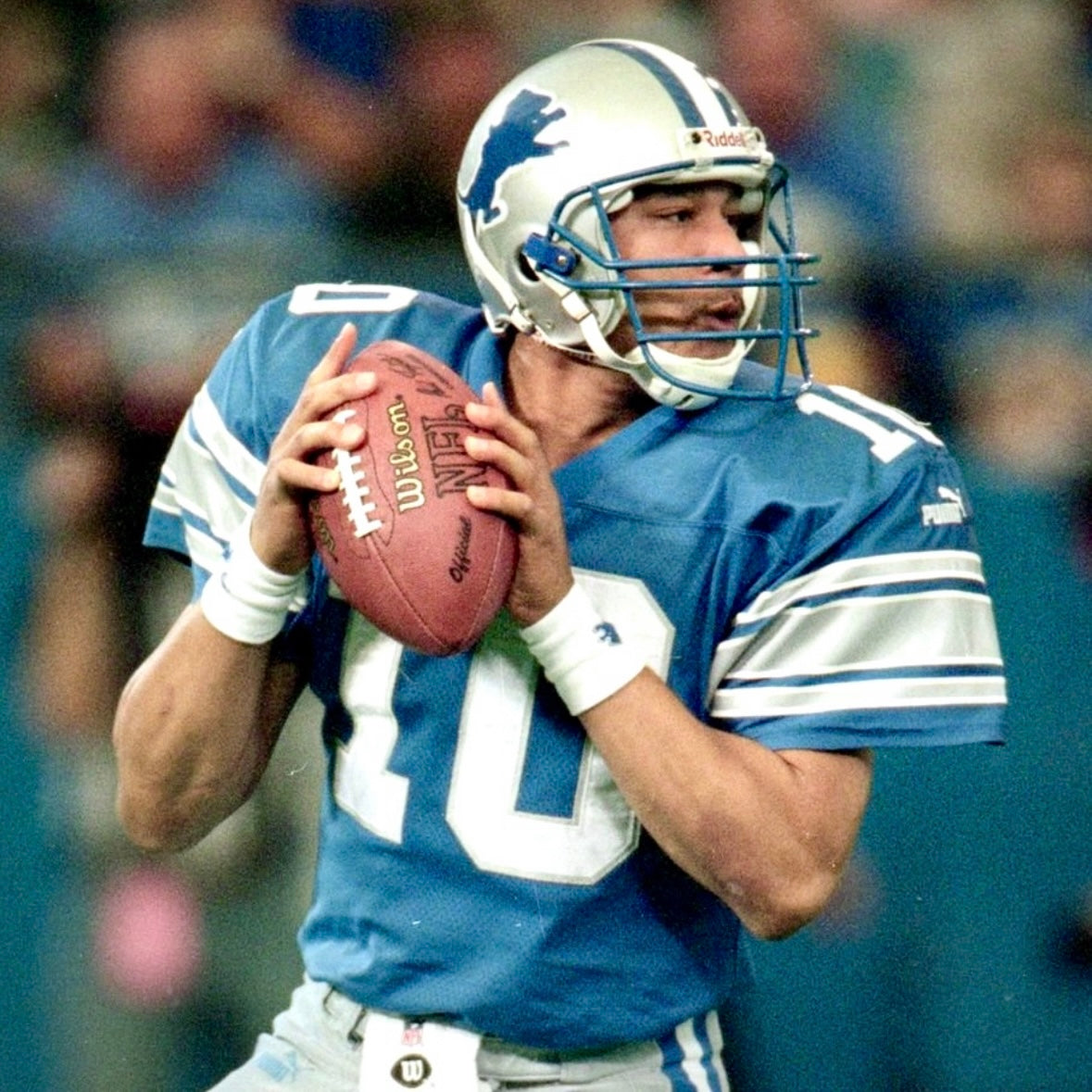 1999 Puma NFL Authentic Game-Issued Jersey Detroit Lions Charlie Batch Sz. 46