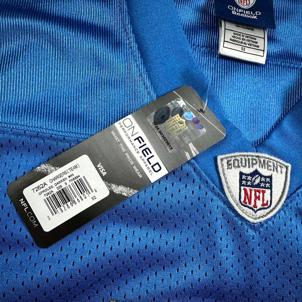 New! 2009 NFL Authentic Throwback Jersey San Diego Chargers Darren Sproles 52
