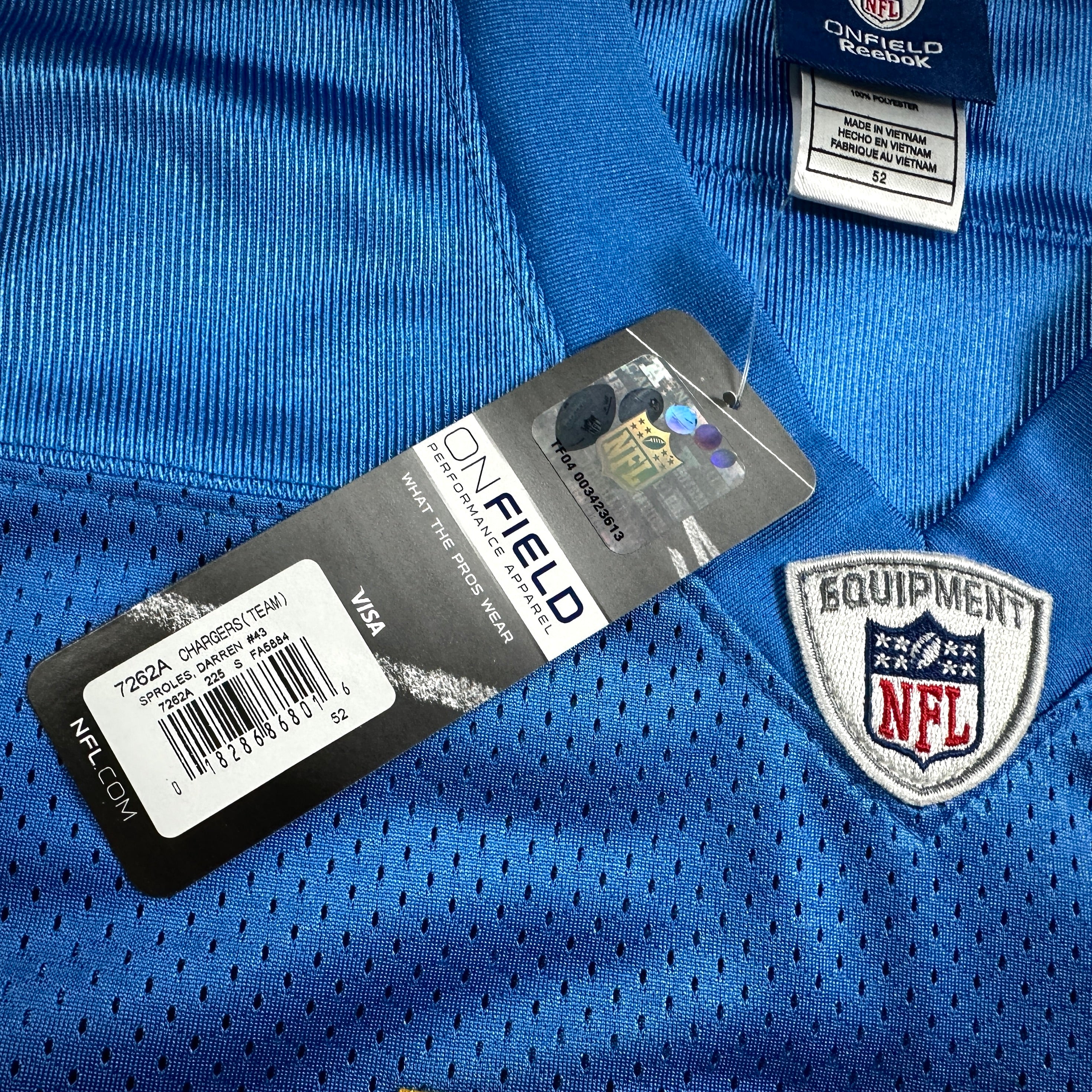 New! 2009 NFL Authentic Throwback Jersey San Diego Chargers Darren Sproles 52
