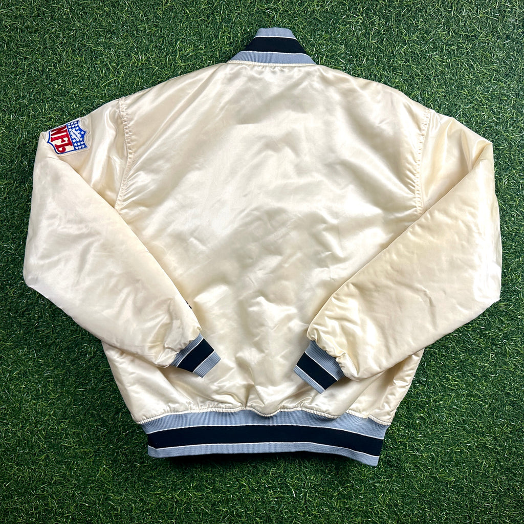 90’s Starter NFL Pro Line Jacket Los Angeles Raiders White Sz. XL (L) Vintage