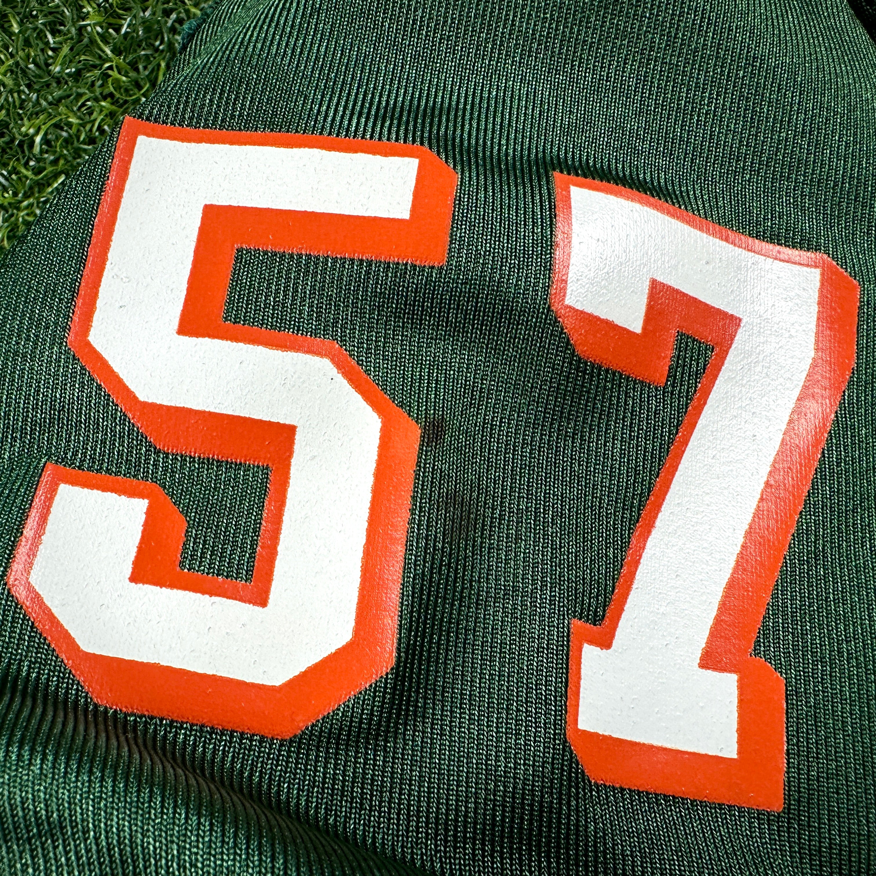 1999 Nike NCAA Game-Used Jersey Miami Hurricanes Jermell Weaver Sz. 48 Set 1