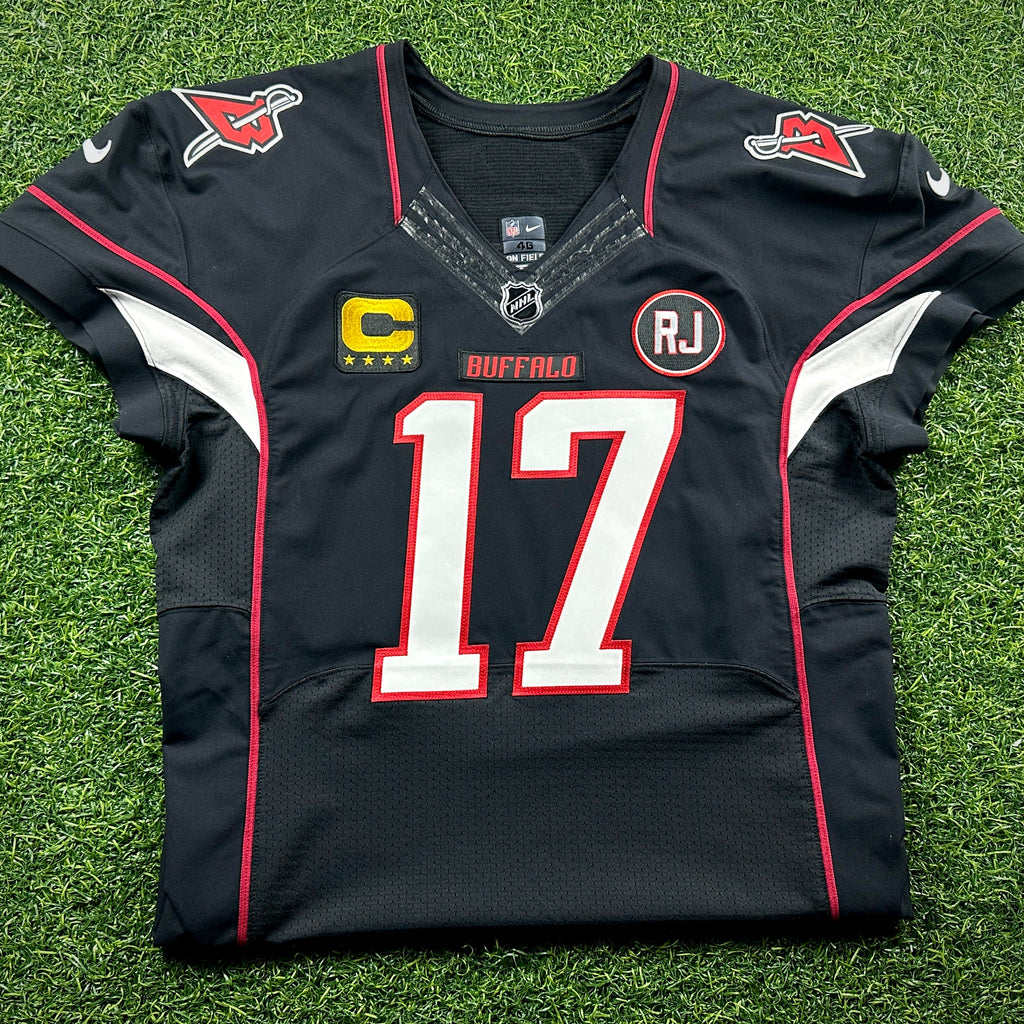 Nike NFL X NHL Team-Issued Game Jersey Buffalo Bills Sabres Josh Allen Sz. 46 Q-BK