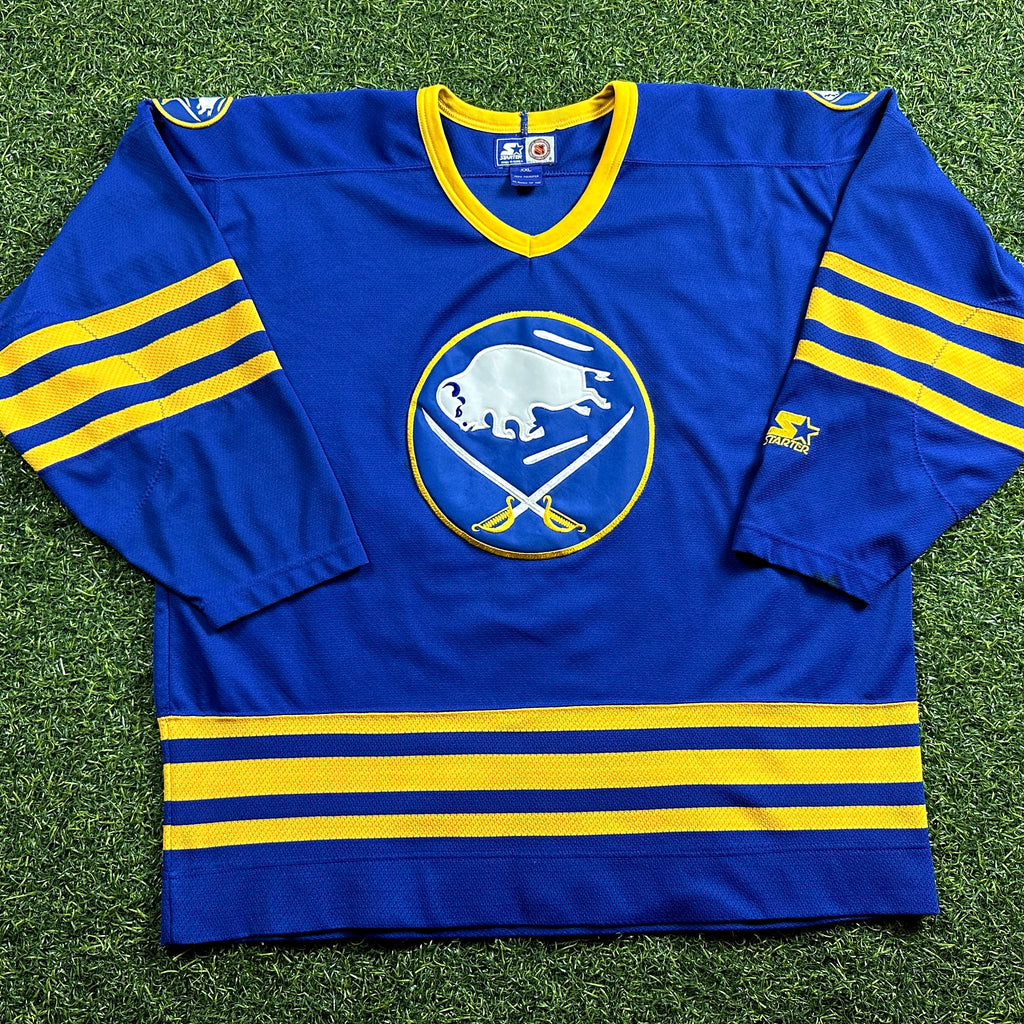 1995 Starter NHL Jersey Buffalo Sabres Blue Away Sz. 2XL Vintage