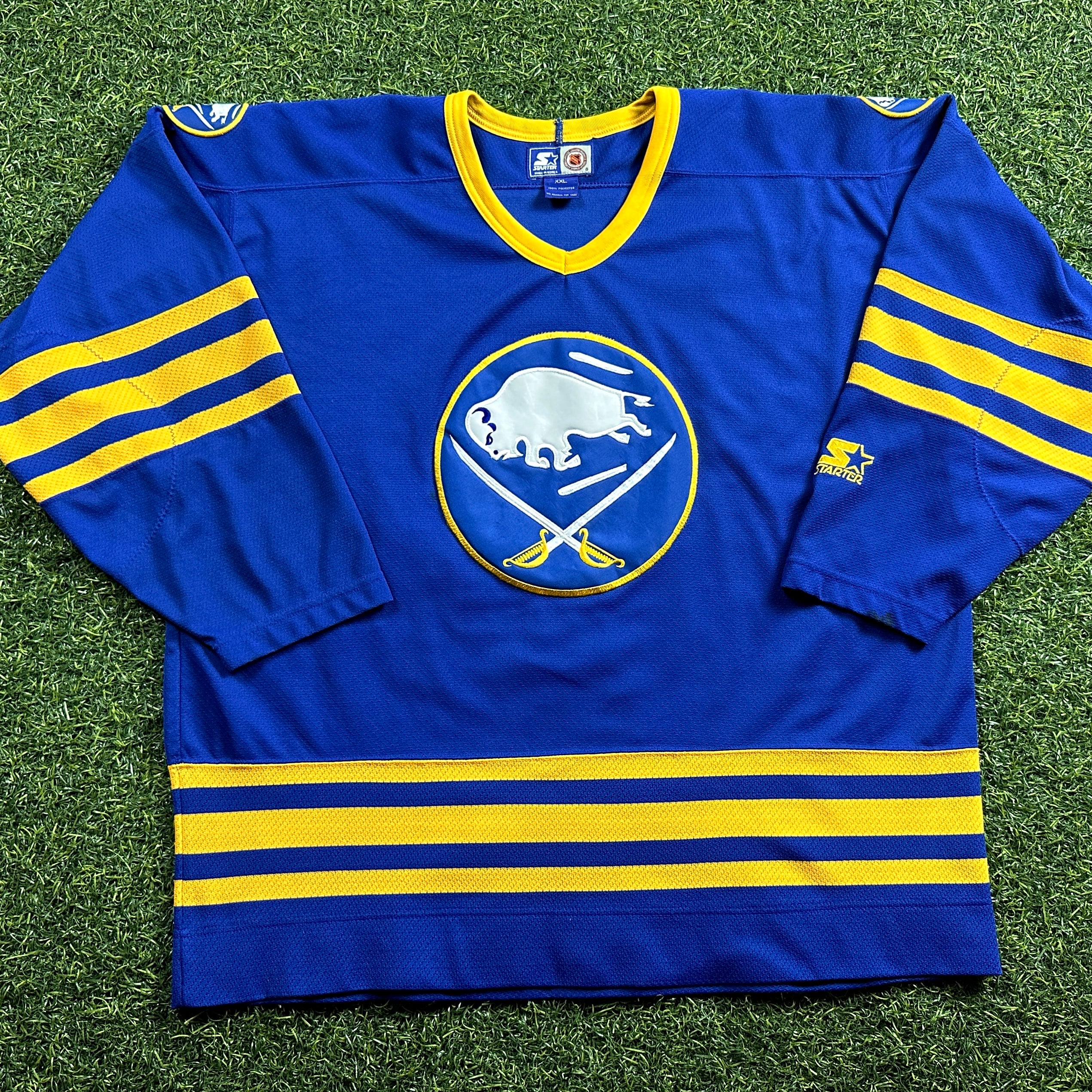 1995 Starter NHL Jersey Buffalo Sabres Blue Away Sz. 2XL Vintage