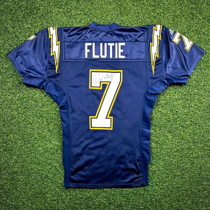 2001 Adidas NFL Team Issued Game Jersey San Diego Chargers Doug Flutie Autograph