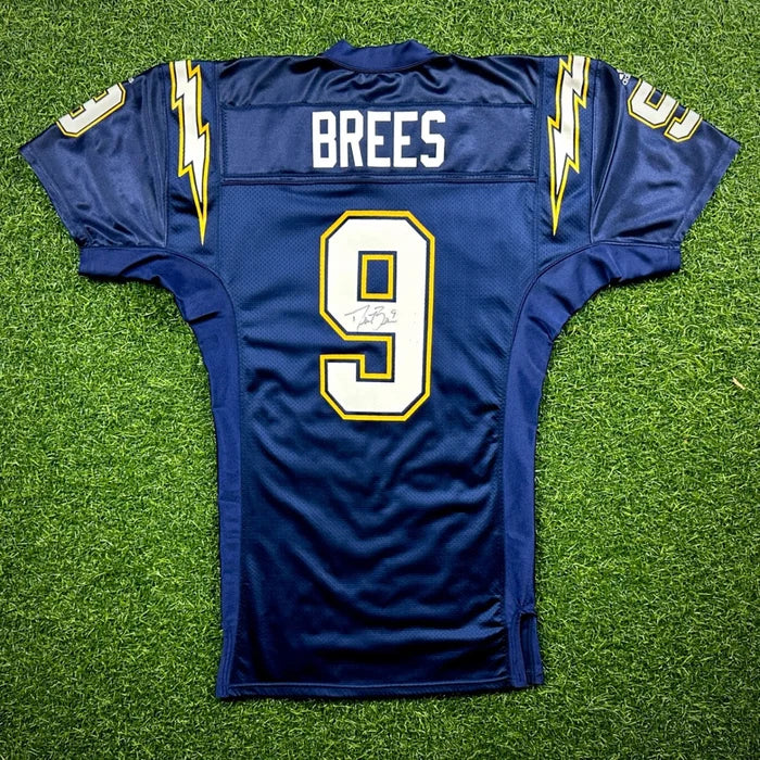 2001 Adidas NFL Team Issued Rookie Game Jersey San Diego Chargers Drew Brees Autograph