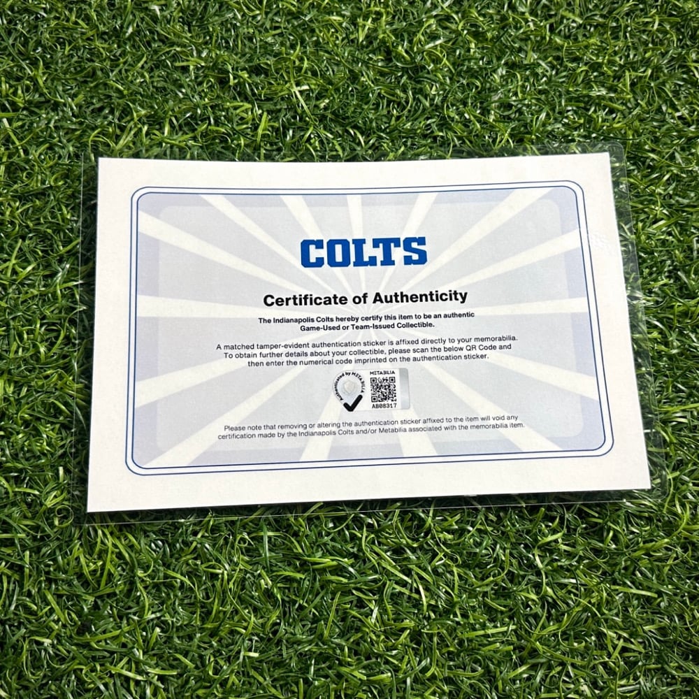 2015 Nike NFL Team-Issued Game Jersey Indianapolis Colts Andre Johnson Team COA