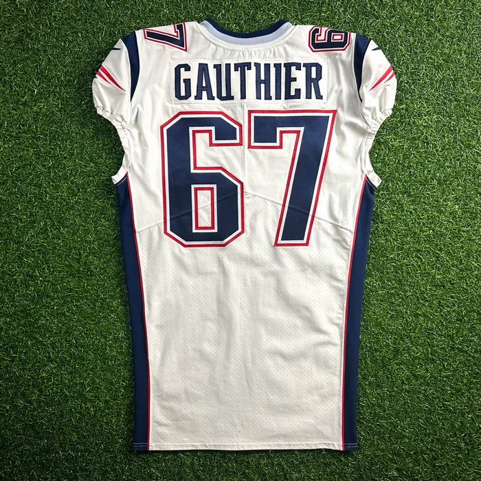 2019 Nike NFL Game Issued Jersey New England Patriots Tyler Gauthier Team COA