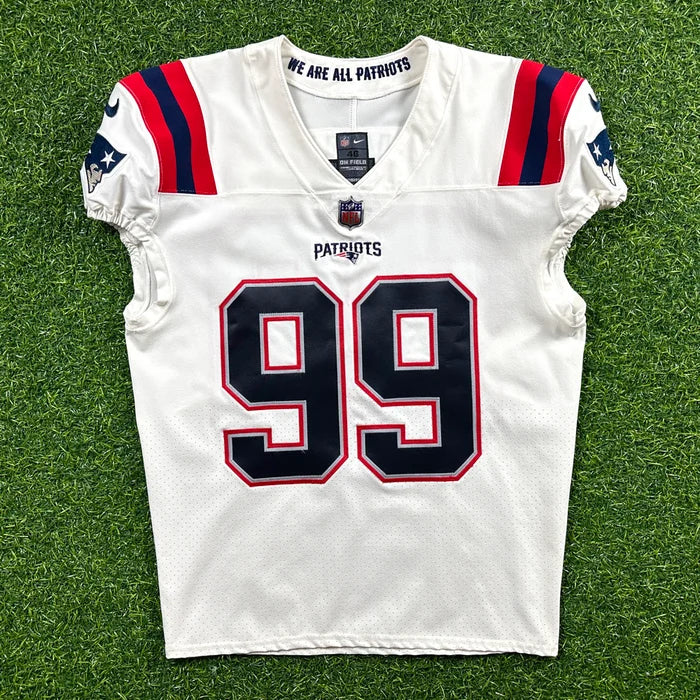 2022 Nike NFL Game Used Worn Jersey New England Patriots Byron Cowart Team COA