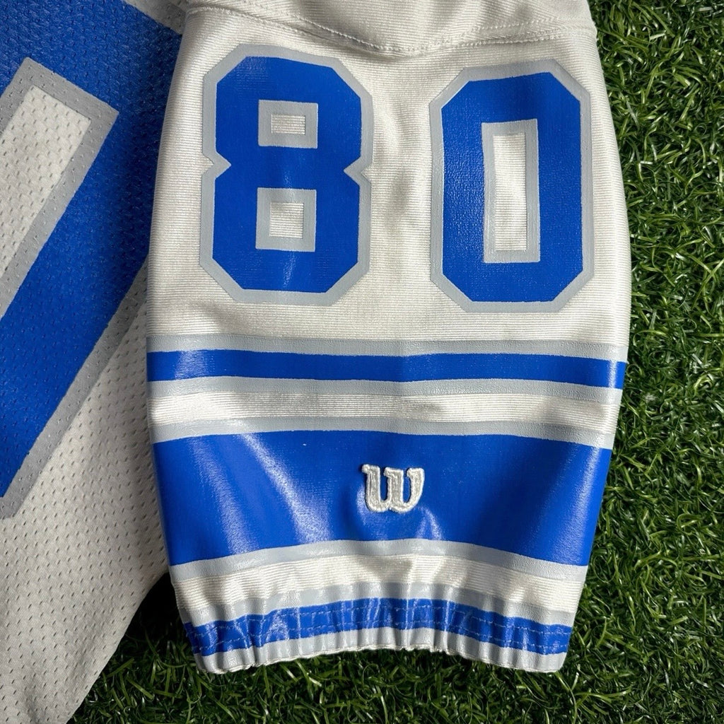 1992 Wilson NFL Game Used Worn Jersey Detroit Lions Brett Perriman Sz. 46