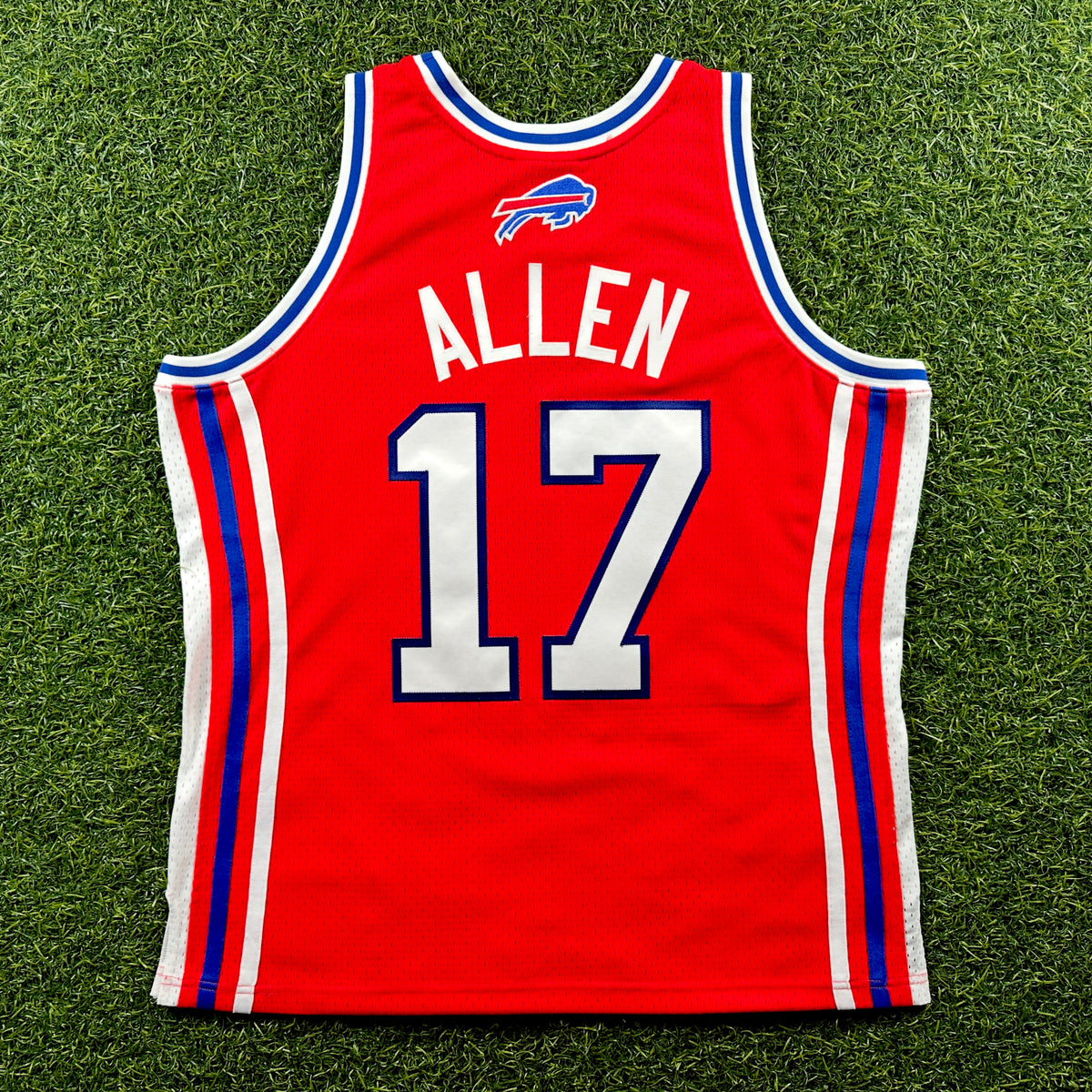 Mitchell & Ness NFL Authentic Buffalo Bills Custom Basketball Jersey Josh Allen Sz. XL