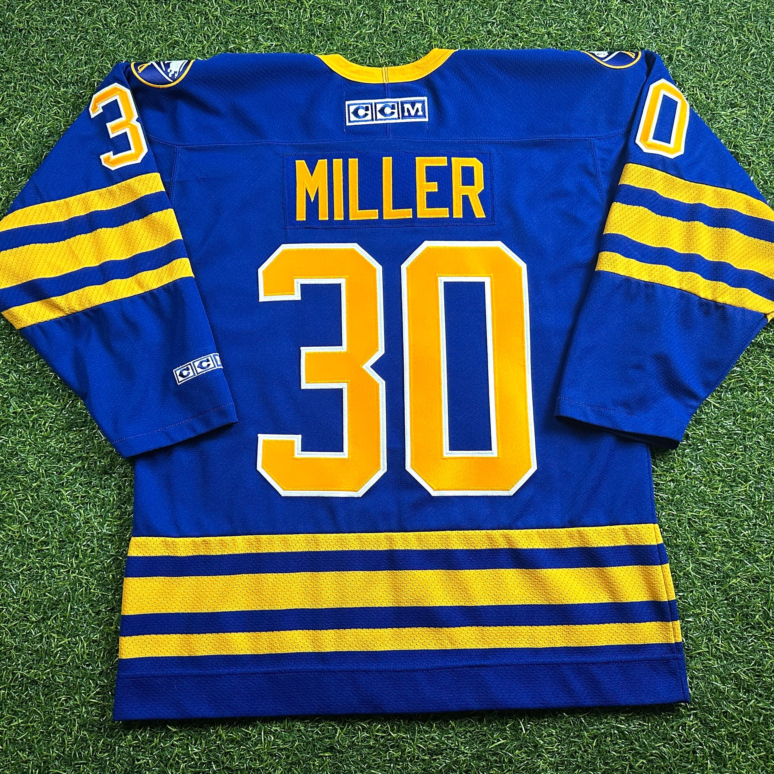 2006 CCM NHL Buffalo Sabres Alternate Jersey Ryan Miller Sz M Vintage MiC