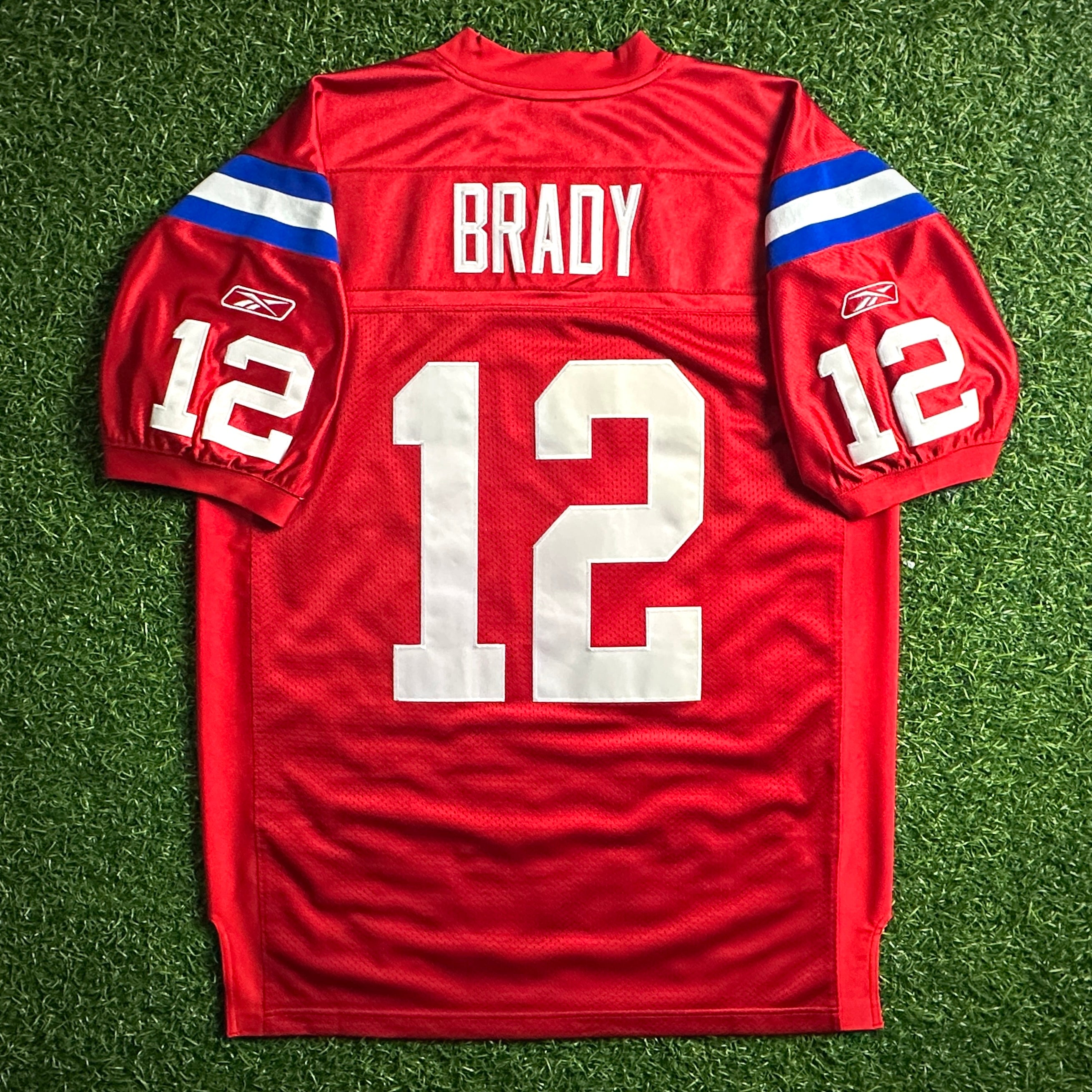 New! 2009 Reebok NFL Authentic Jersey New England Patriots Tom Brady Sz. 50 Throwback