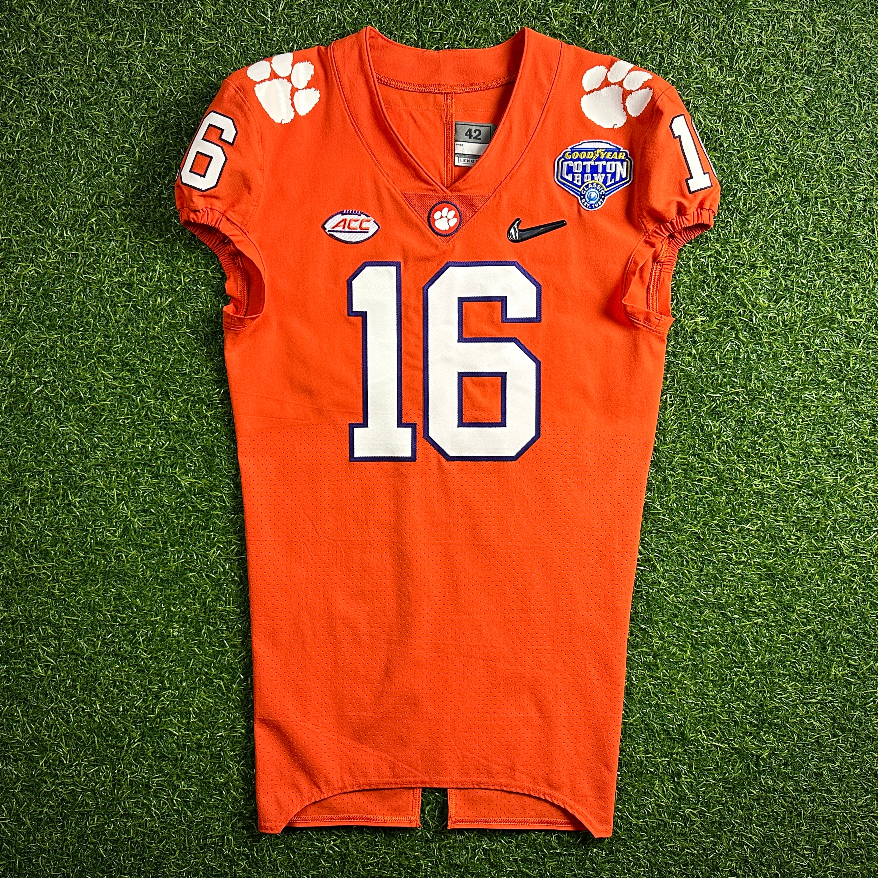 12/29/2018 Nike NCAA Clemson Tigers Game Jersey Trevor Lawrence Cotton Bowl 42