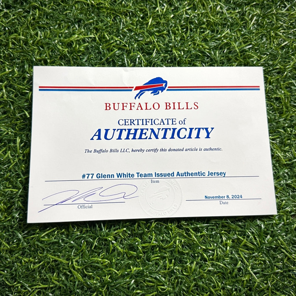 2017 Nike NFL Team-Issued Game Jersey Buffalo Bills Cordy Glenn Team COA