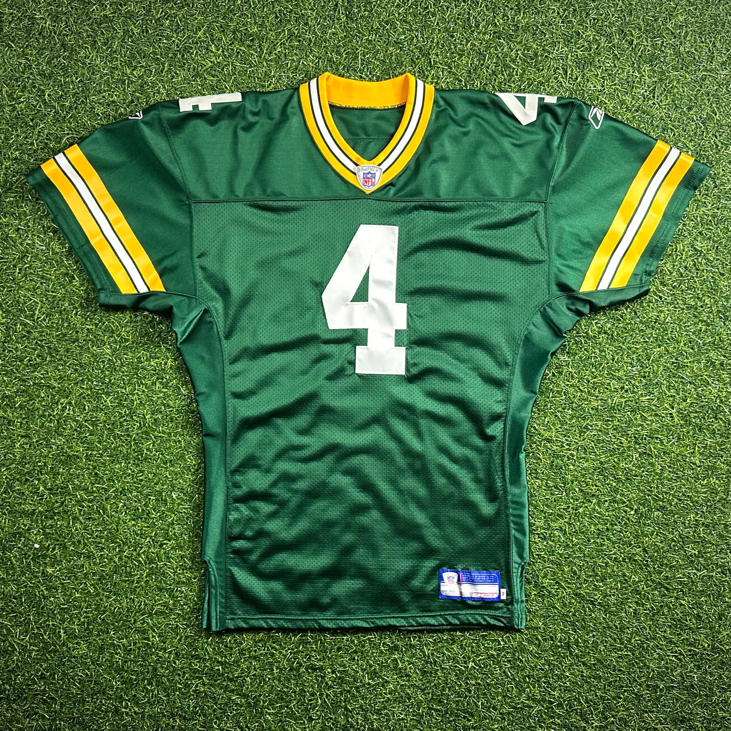 2004 Reebok NFL Team Issued Jersey Green Bay Packers Brett Favre Autograph COA