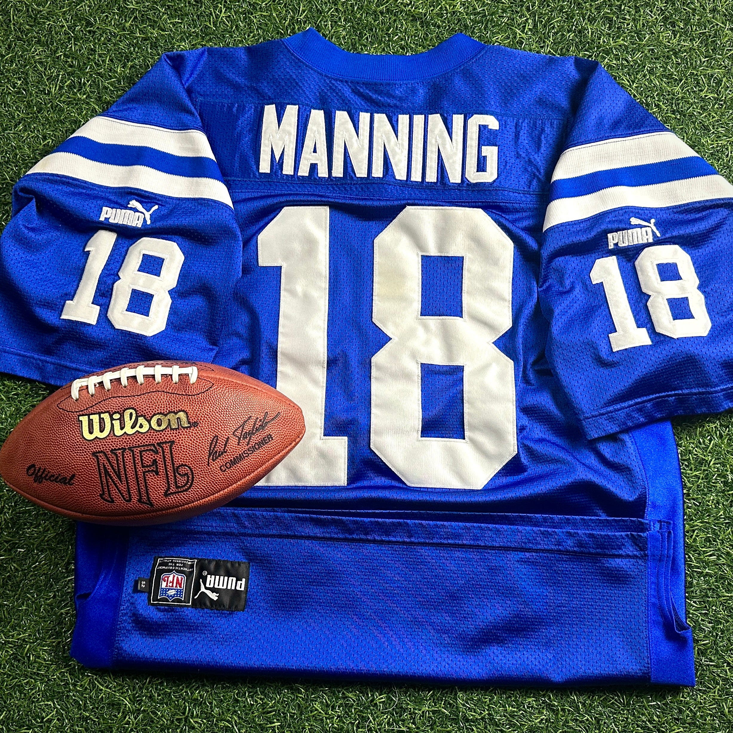 2000 Puma NFL Authentic Jersey Indianapolis Colts Peyton Manning Sz. 52 Vintage