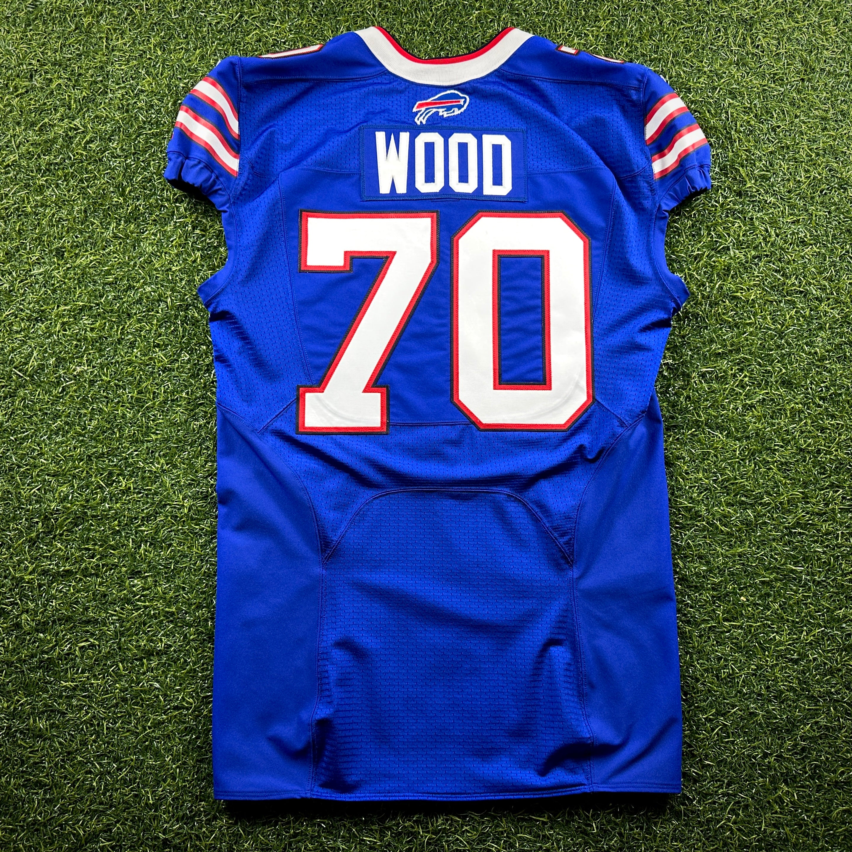 2016 Nike NFL Team-Issued Game Jersey Buffalo Bills Eric Wood Sz. 46 LINE COA