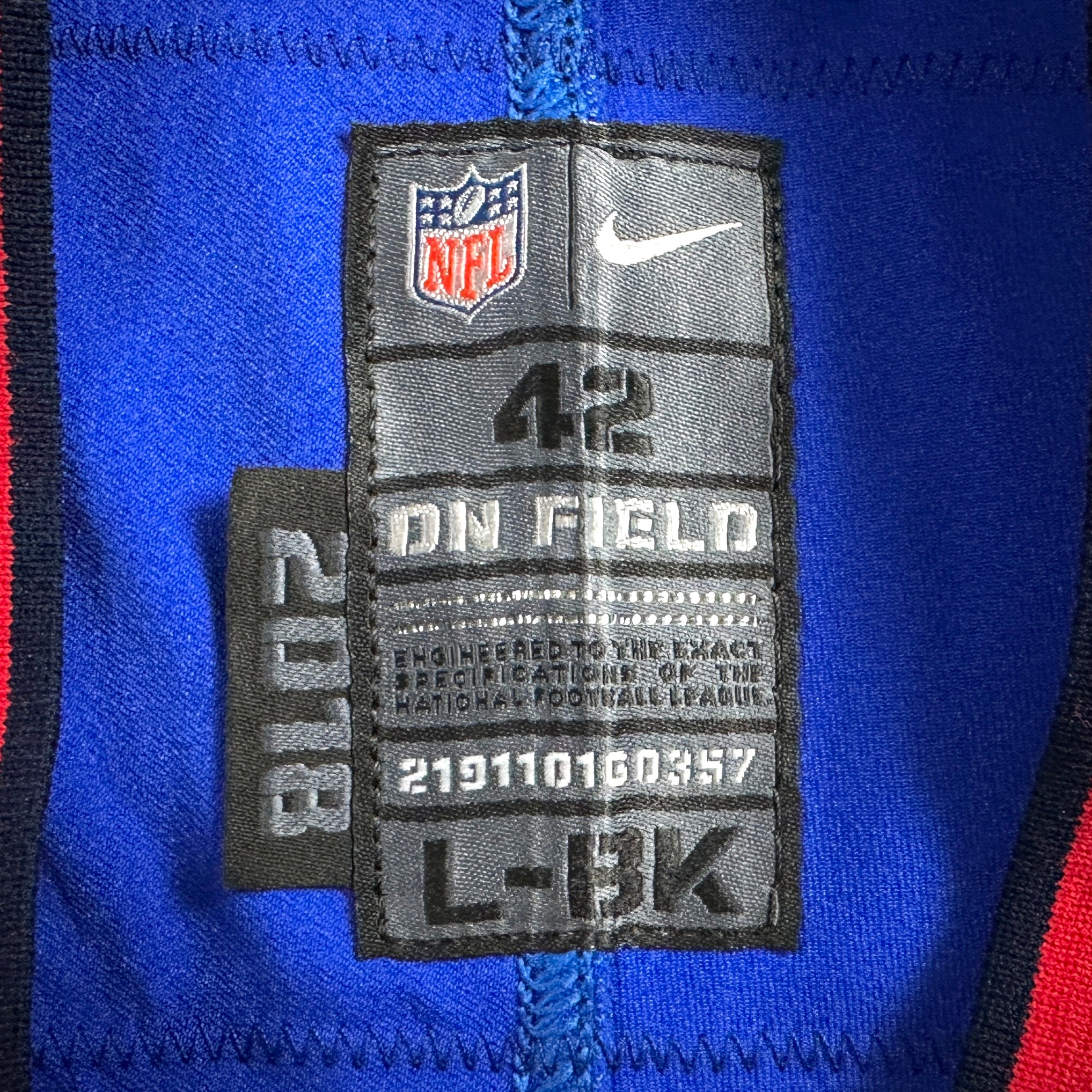 2022 Nike NFL Team Issued Game Jersey Buffalo Bills Von Miller Sz. 42 L-BK MVP