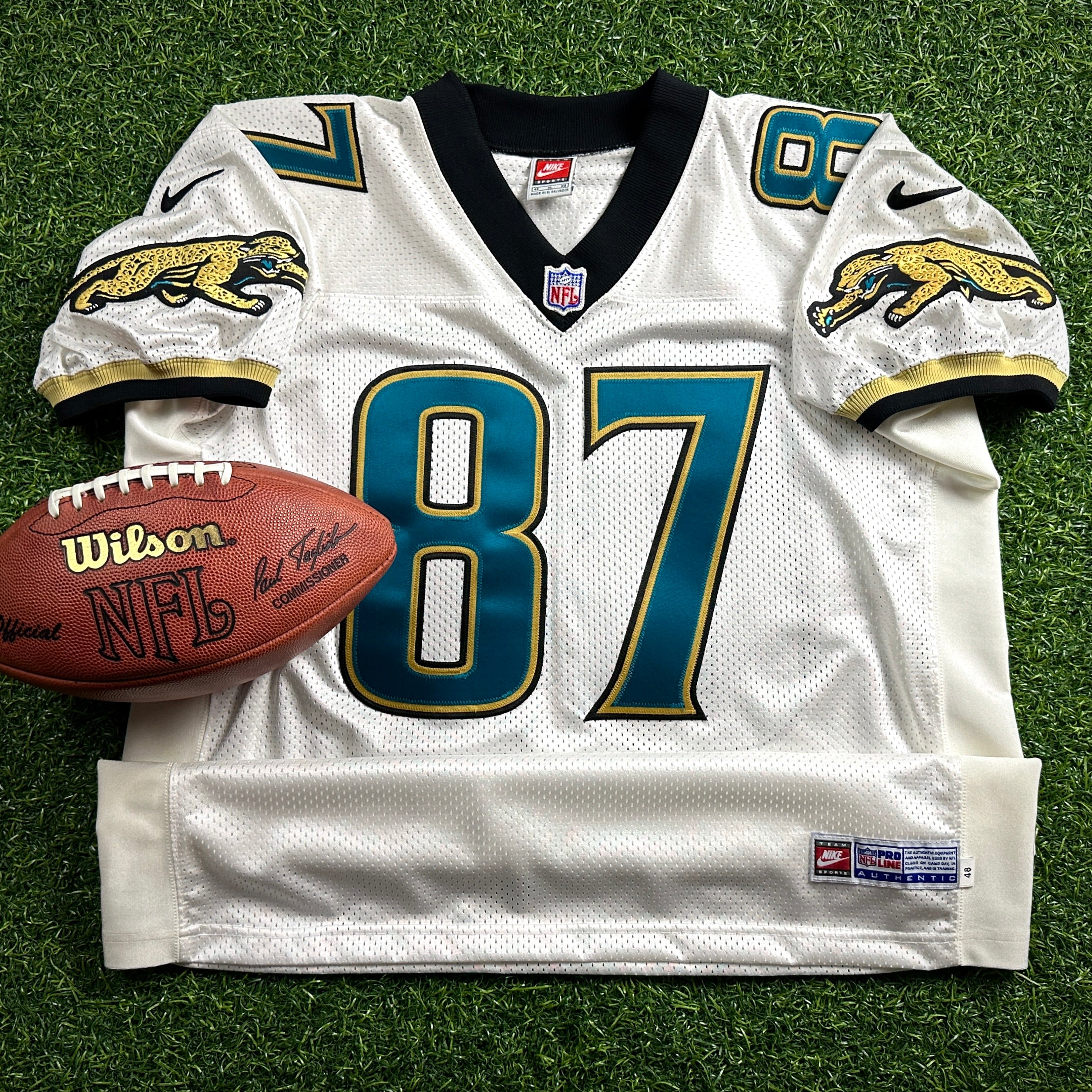 1998 Nike NFL Pro Line Authentic Jersey Jacksonville Jaguars Kennan McCardell Sz. 48 Away