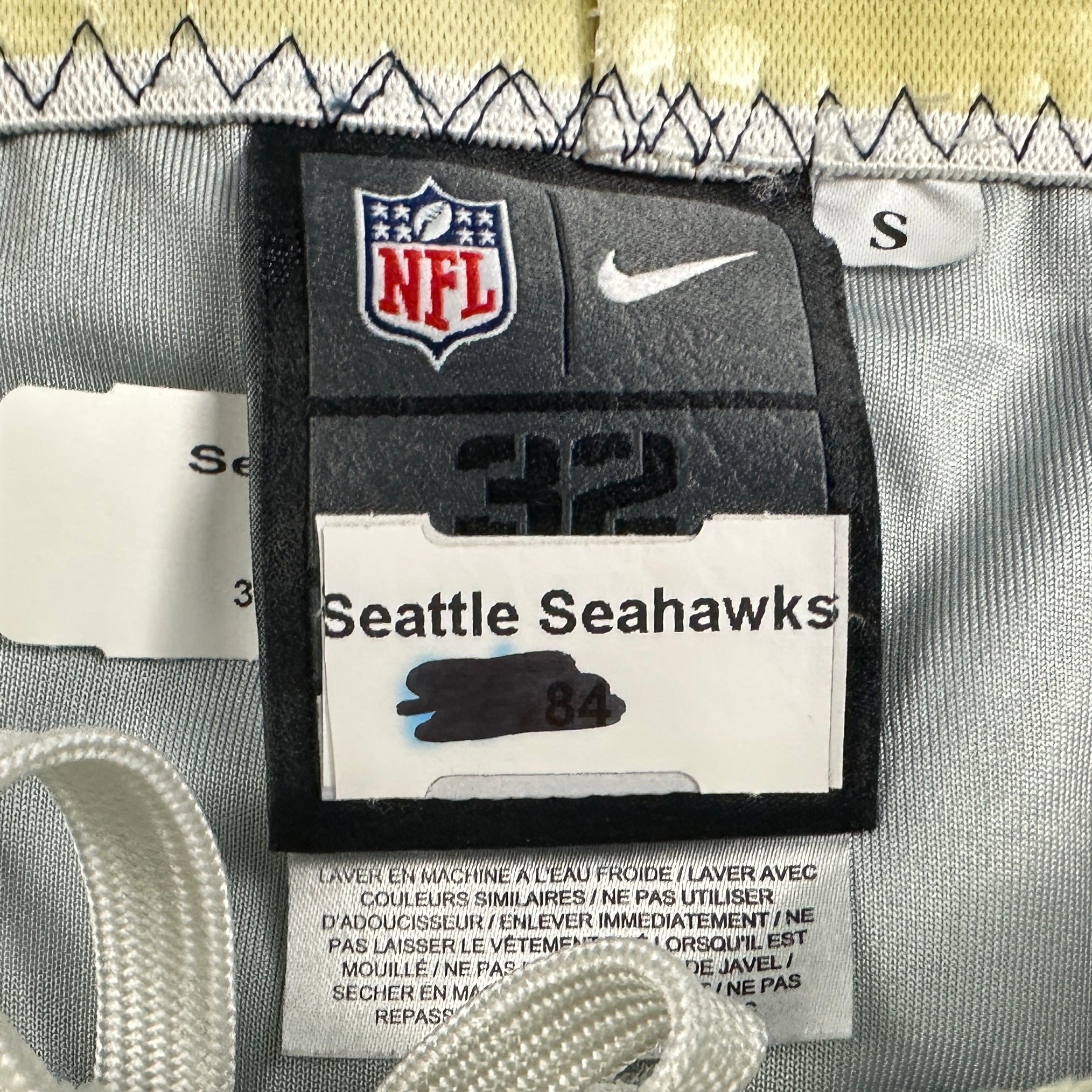 2015 Nike NFL Game Used Pants Seattle Seahawks Cooper Helfet #84 Sz. 32 Socks