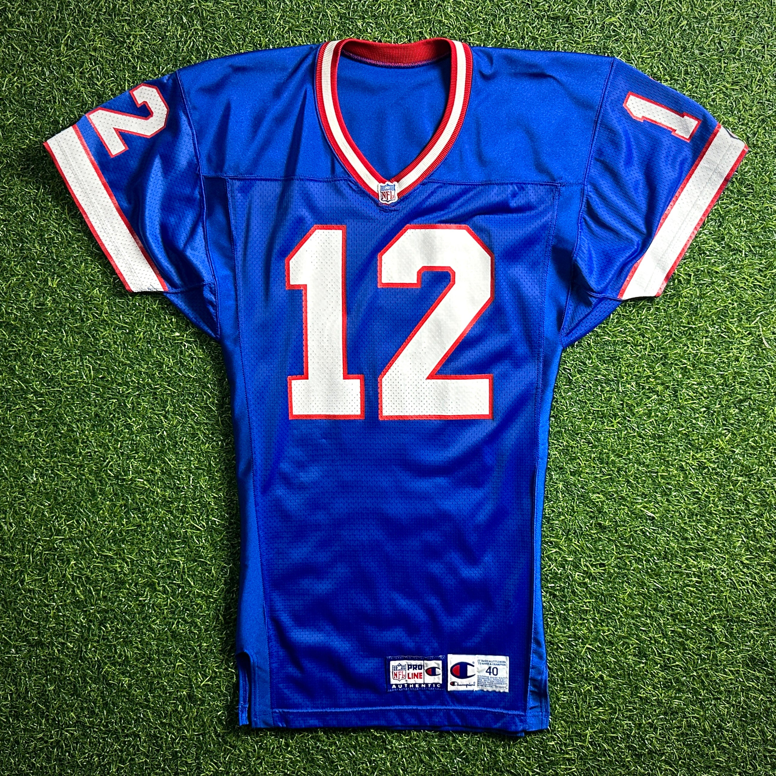 1995 Champion NFL Pro Line Authentic Jersey Buffalo Bills Jim Kelly Sz. 40
