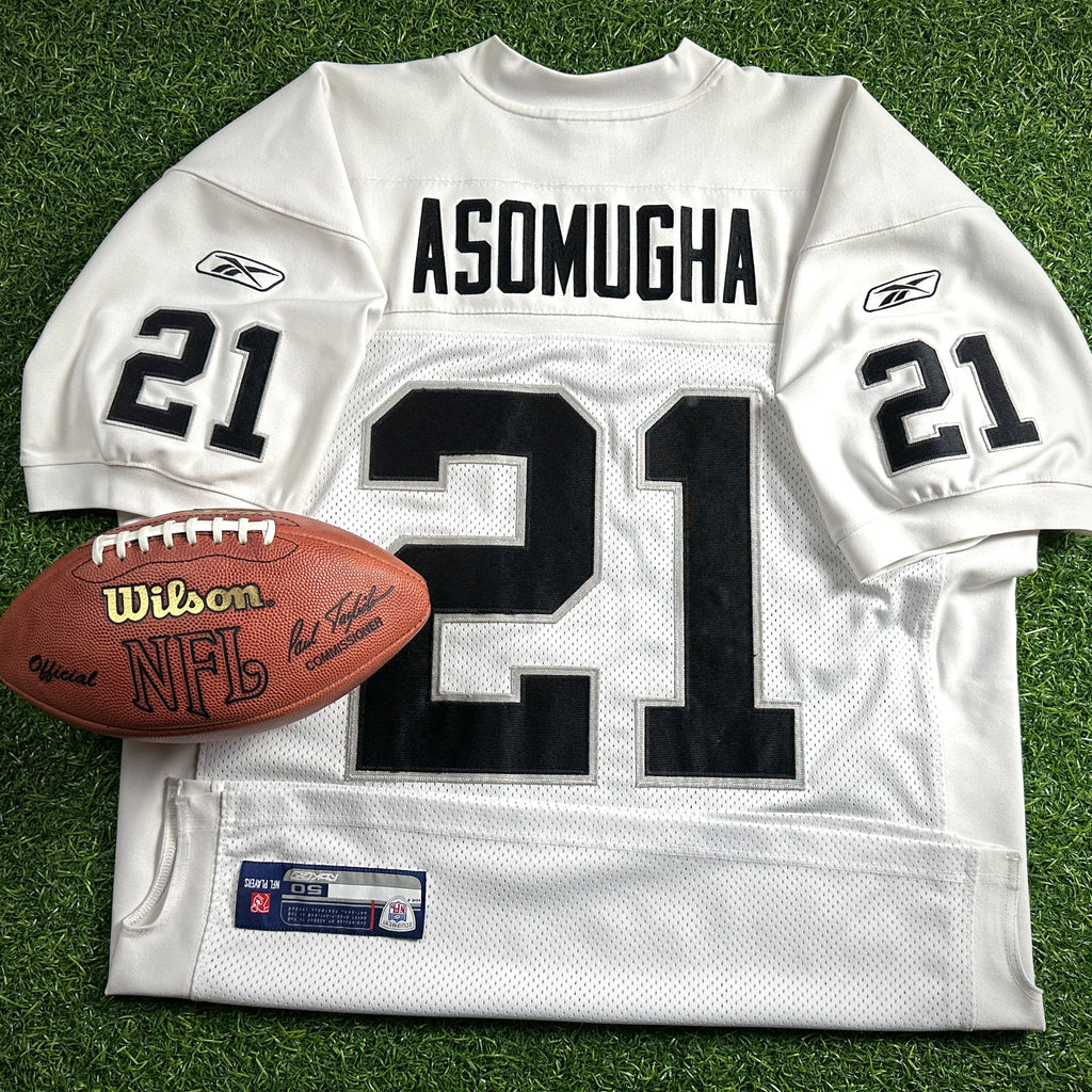2007 Reebok NFL Authentic Jersey Oakland Raiders Nmandi Asomugha Sz. 50 Vintage