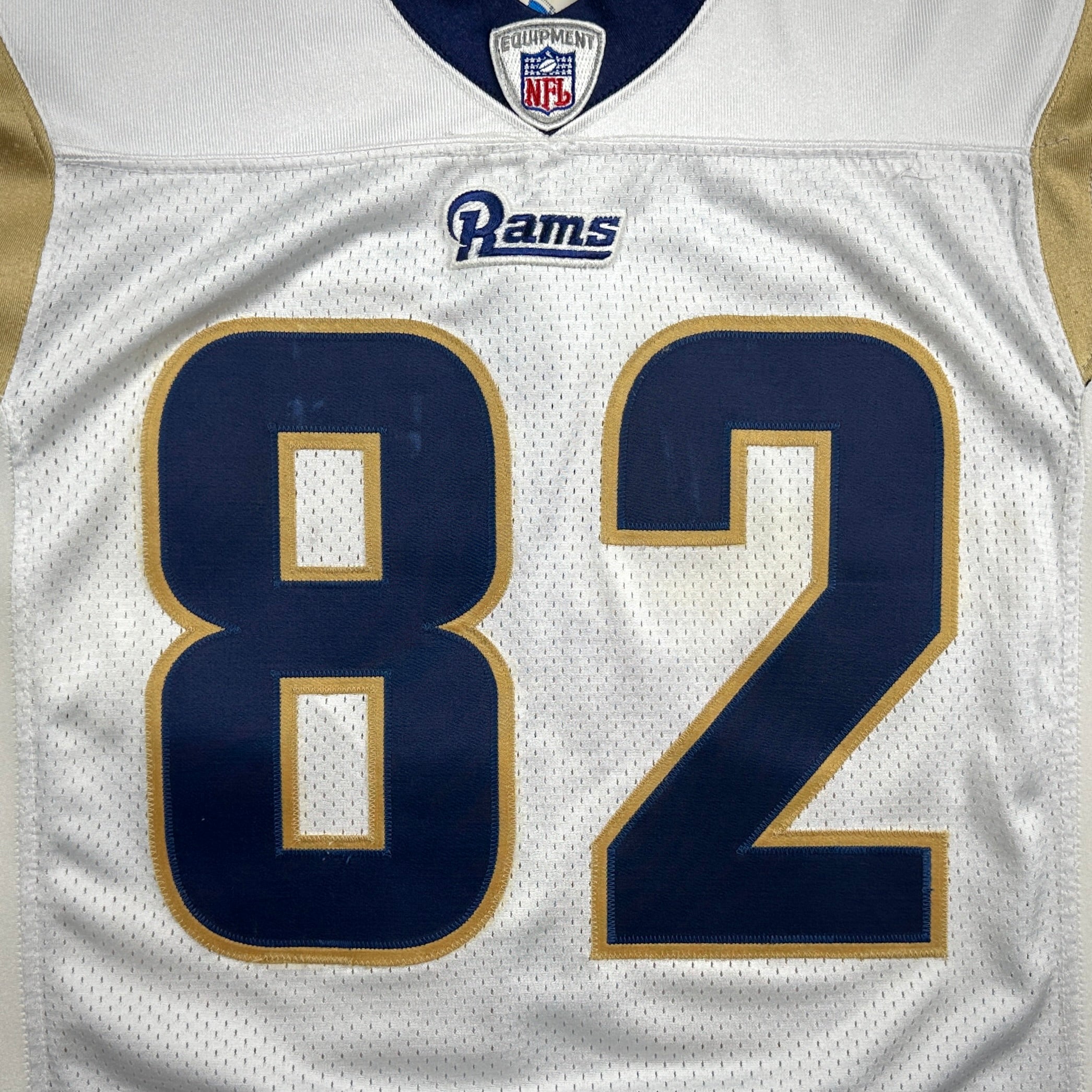 2003 Reebok NFL Game-Used Rookie Jersey St. Louis Rams Mike Furrey Sz. 44 Repairs