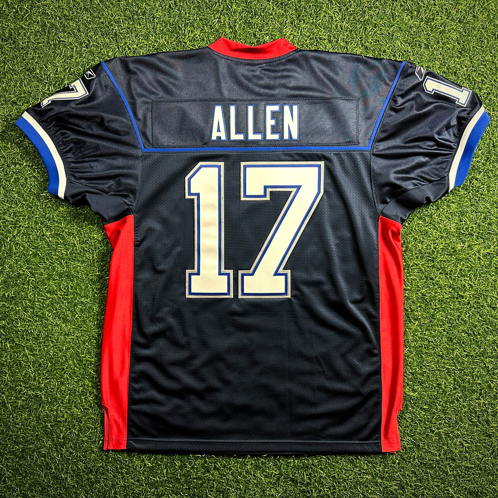 New! Reebok NFL Authentic Reverse Retro Jersey Buffalo Bills Josh Allen Sz. 52